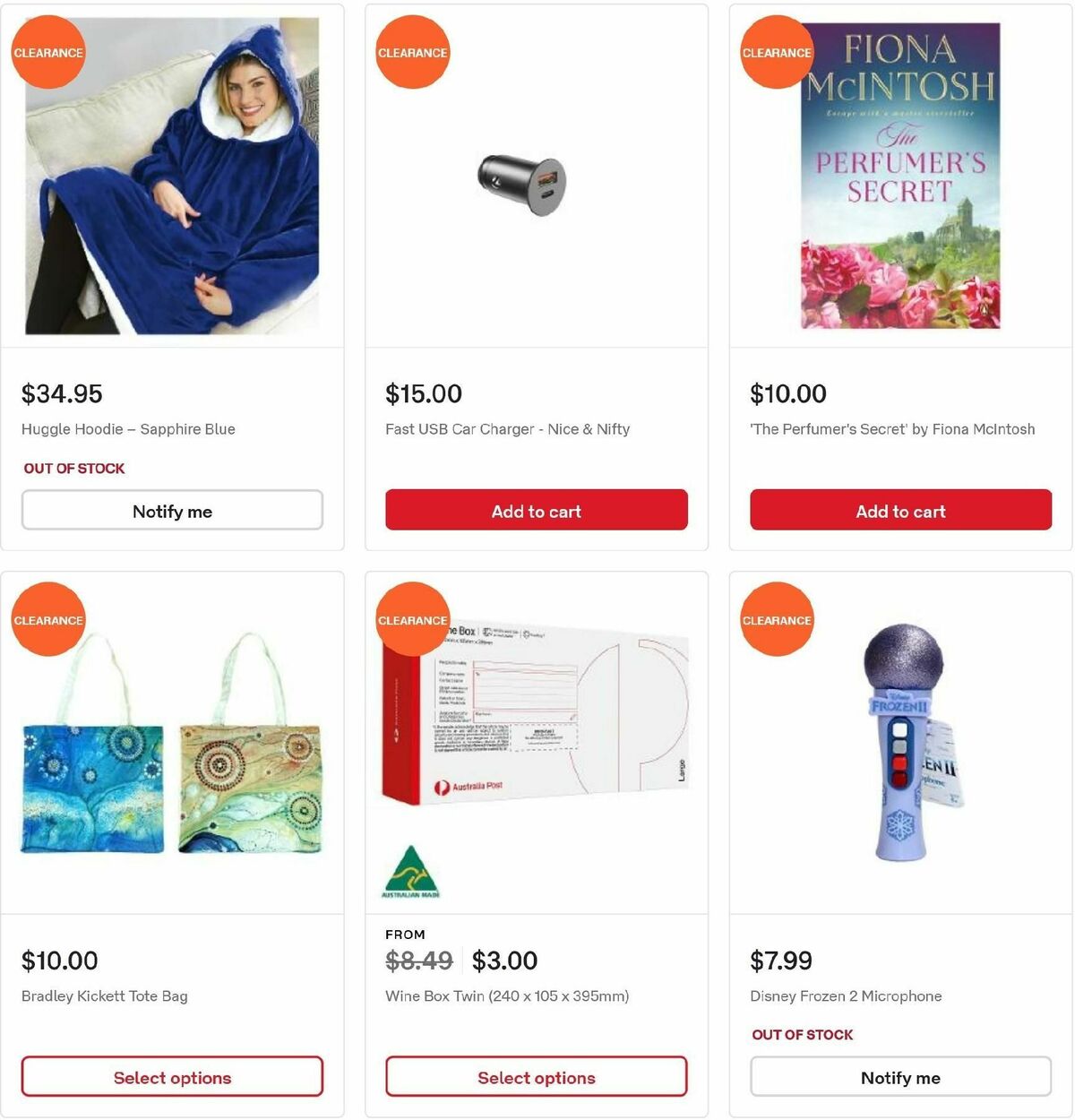 Australia Post Clearance Catalogues from 23 September