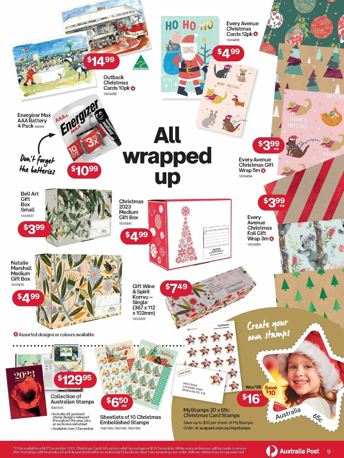 Australia Post Catalogues from 13 November