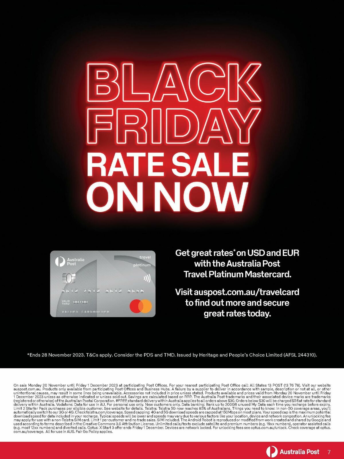 Australia Post Black Friday Catalogues from 20 November