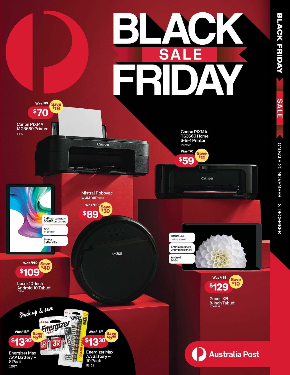 Australia Post Black Friday Catalogues from 20 November