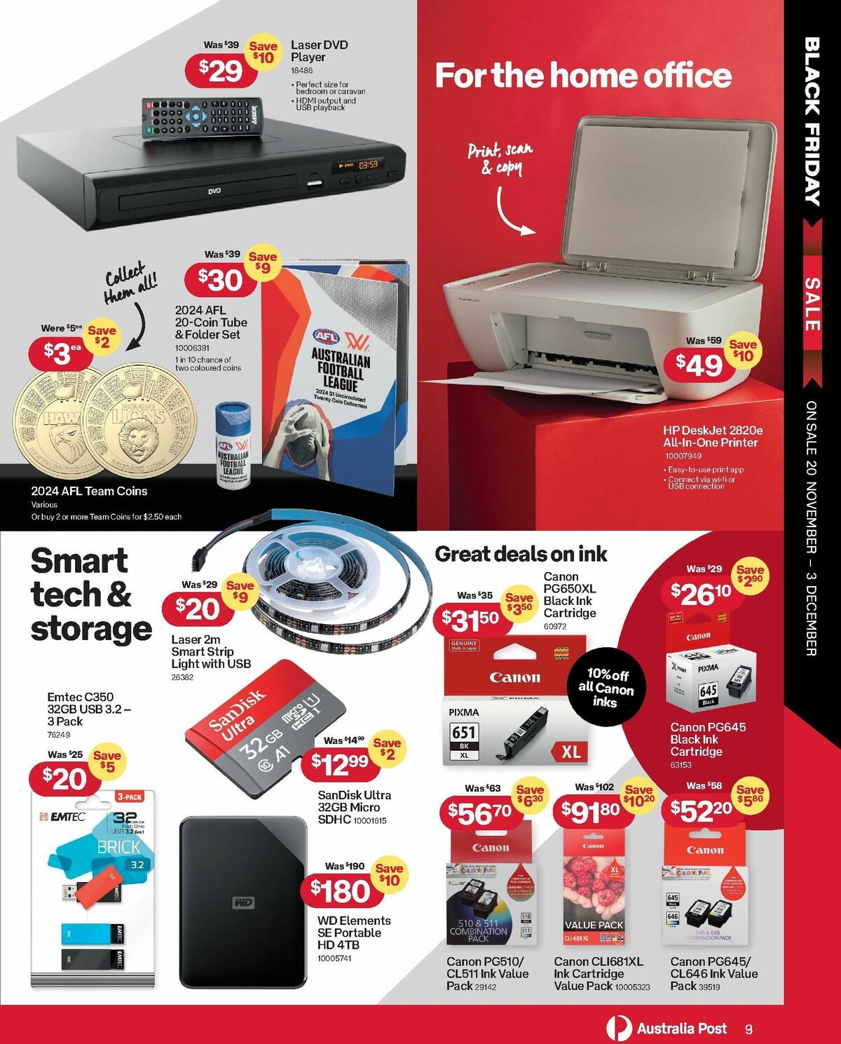 Australia Post Black Friday Catalogues from 20 November