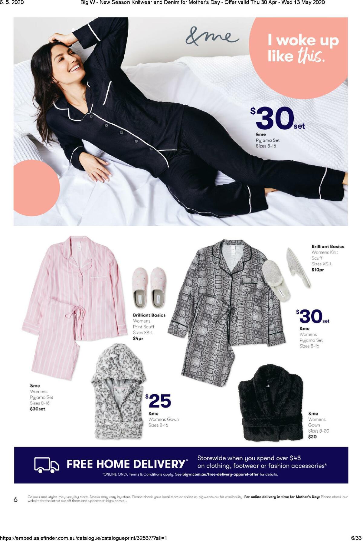 Big W New Season Knitwear and Denim for Mother's Day Catalogues from 30 April