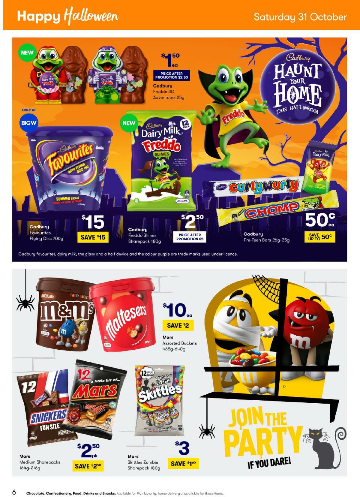 Big W Happy Halloween Catalogues from 15 October