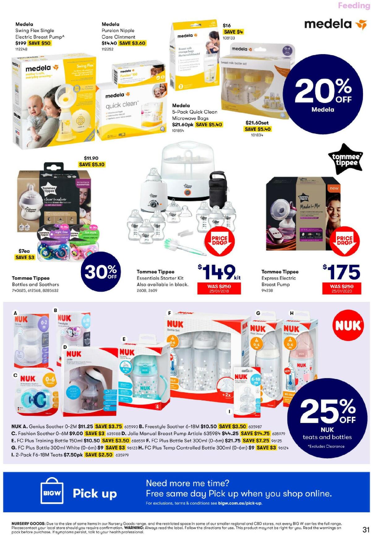 Big W Bub & Me Catalogues from 28 January