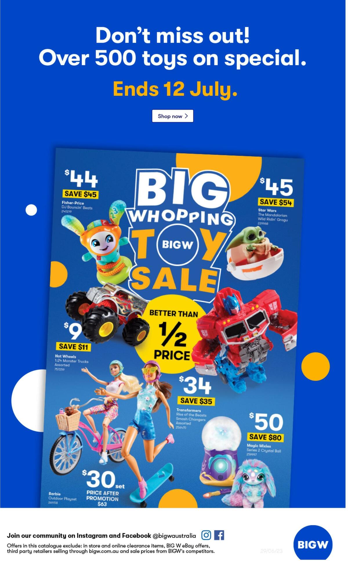 Big W Catalogues from 29 June