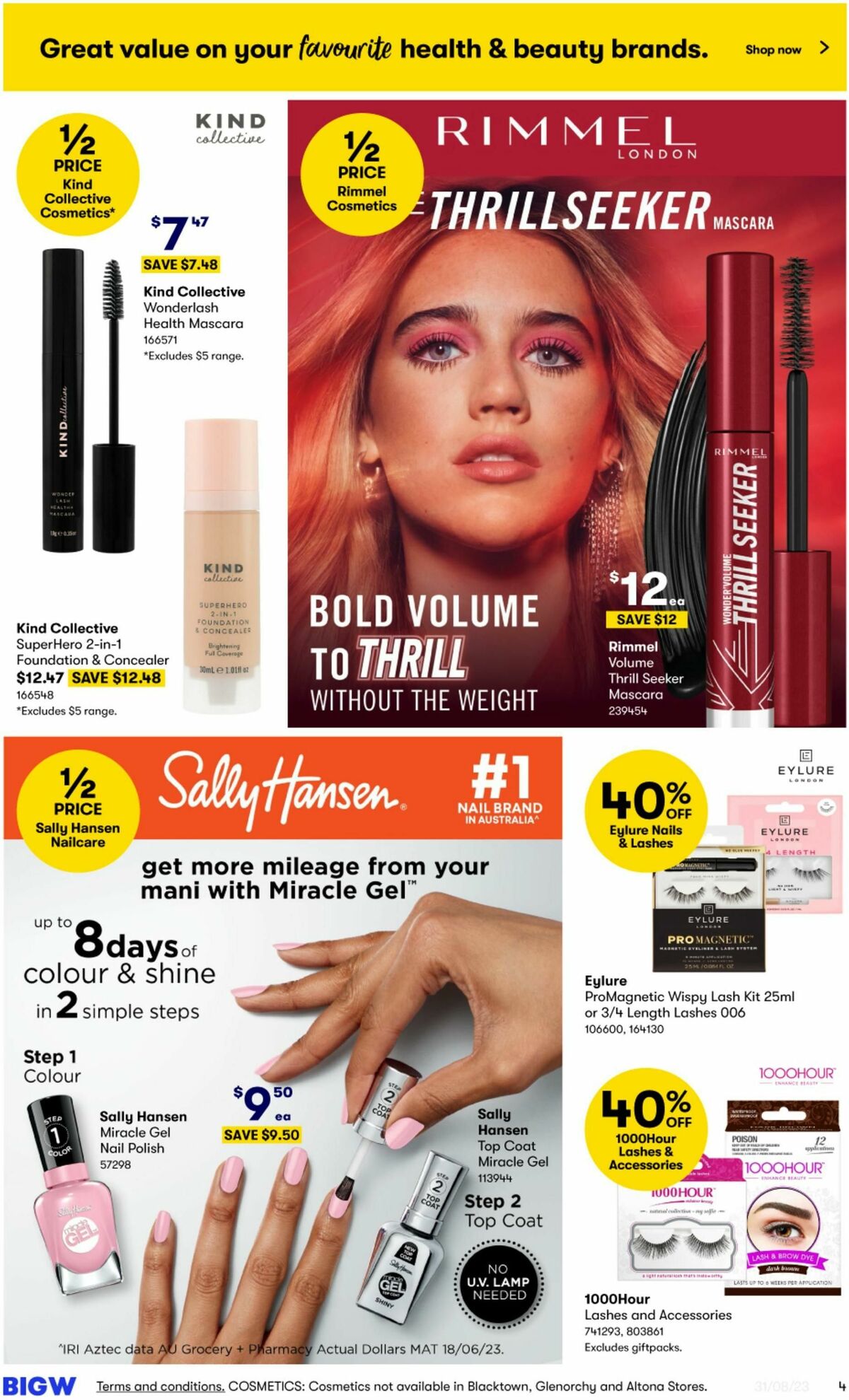 Big W More Beauty for Less Catalogues from 31 August