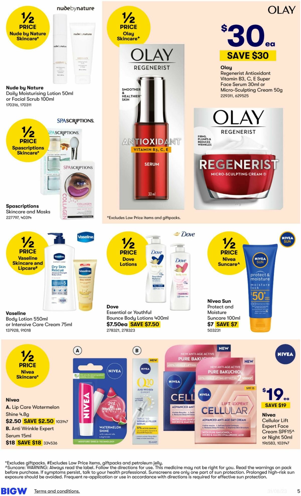 Big W More Beauty for Less Catalogues from 31 August