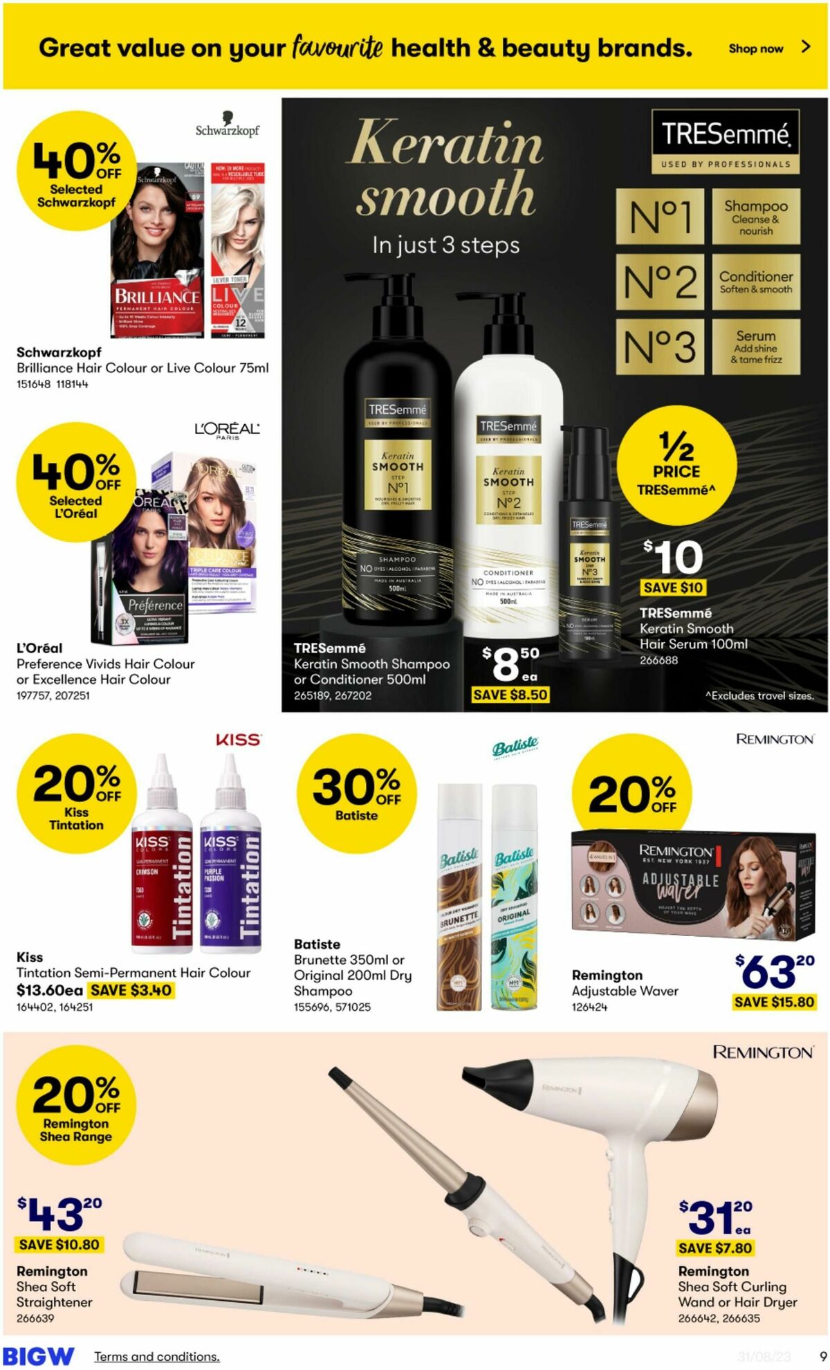 Big W More Beauty for Less Catalogues from 31 August