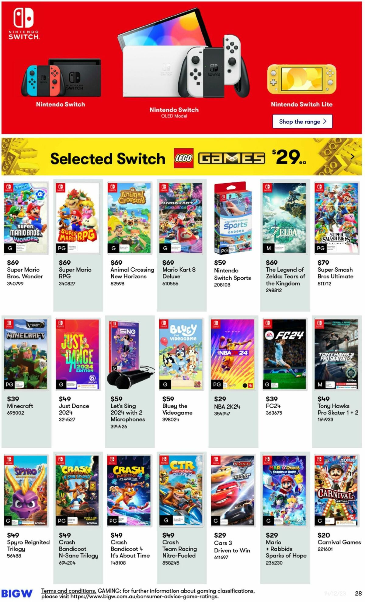 Big W Catalogues from 14 December