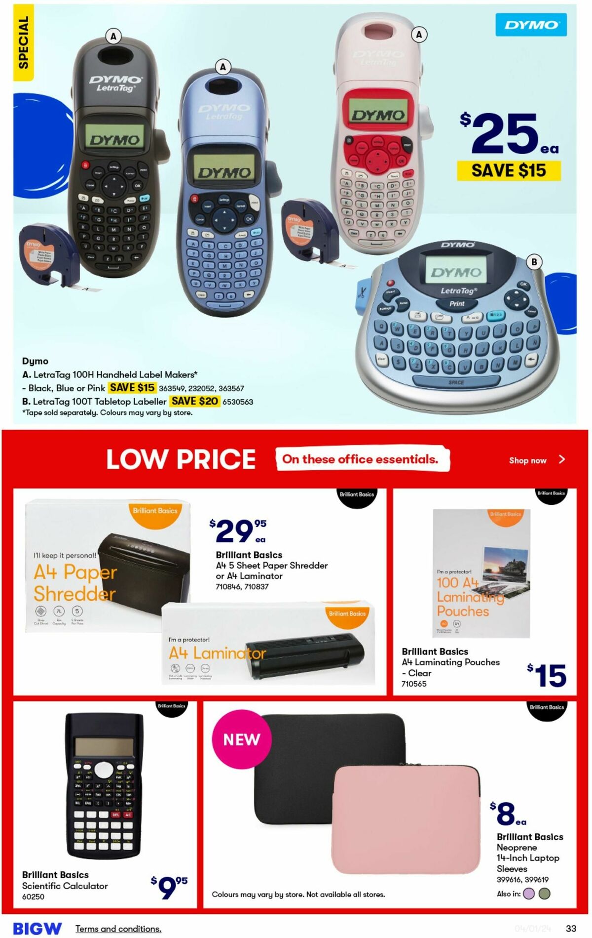 Big W Back to School Catalogues from 4 January