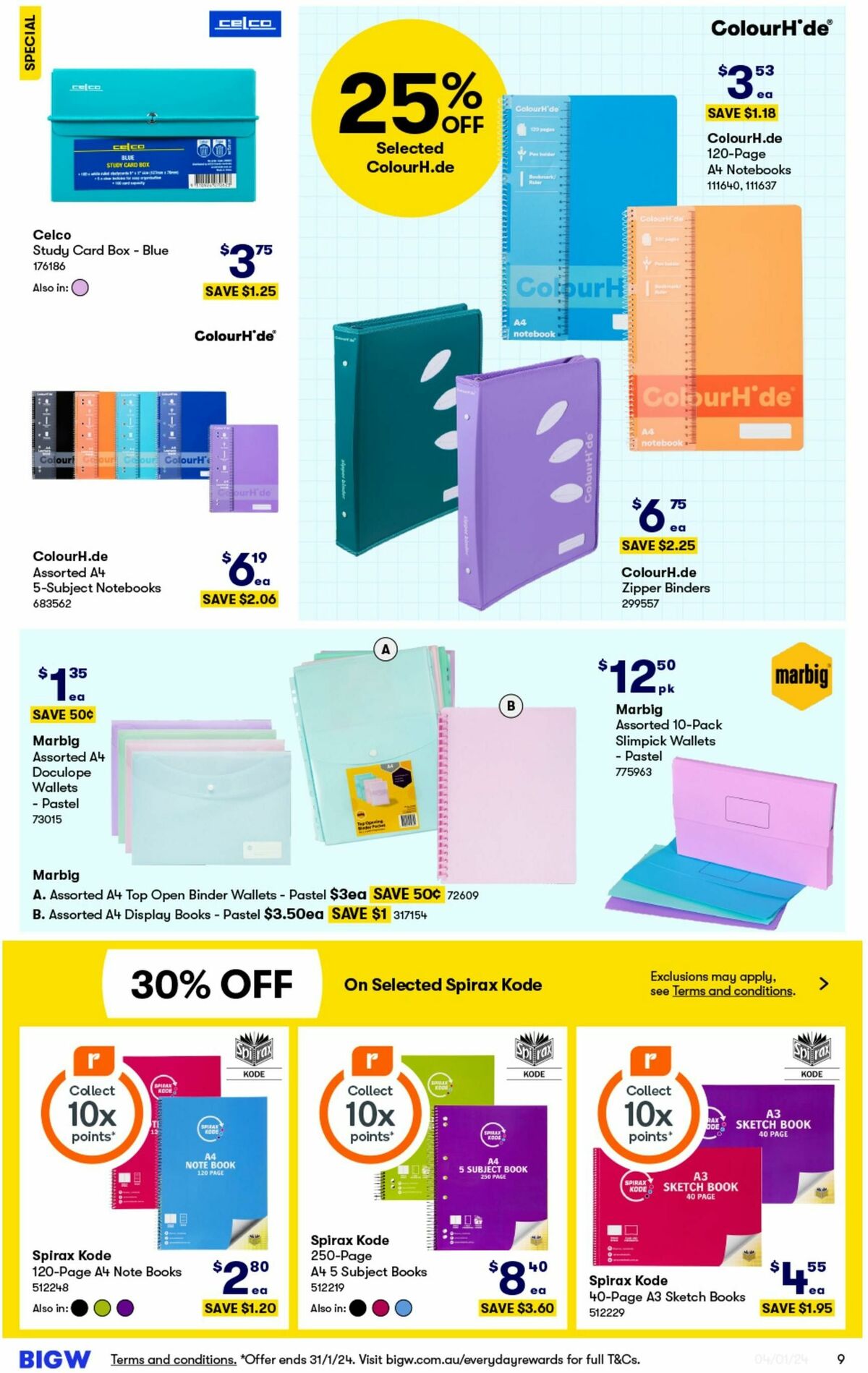 Big W Back to School Catalogues from 4 January