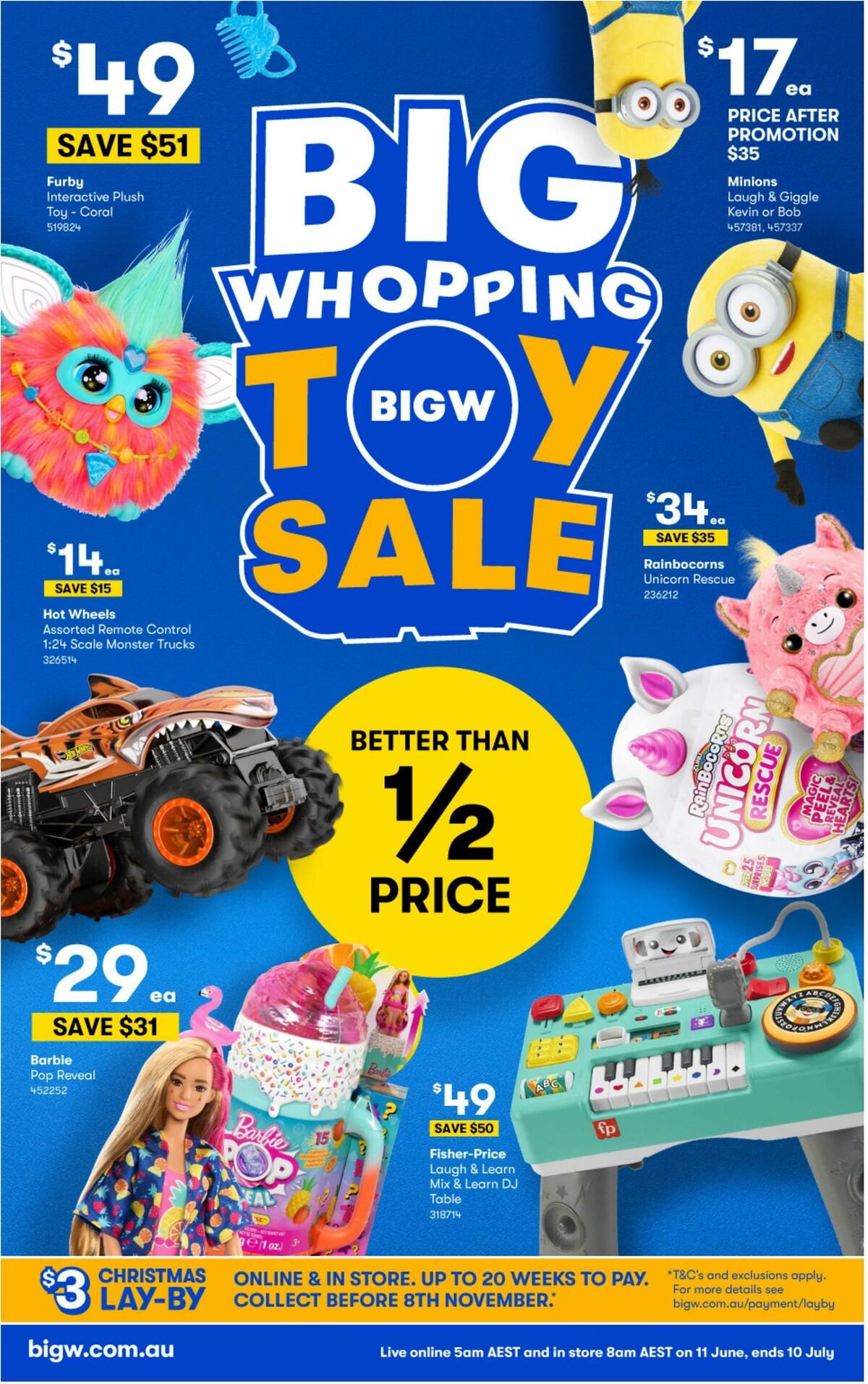 Big W Big Whopping Toy Sale Catalogues from 11 June