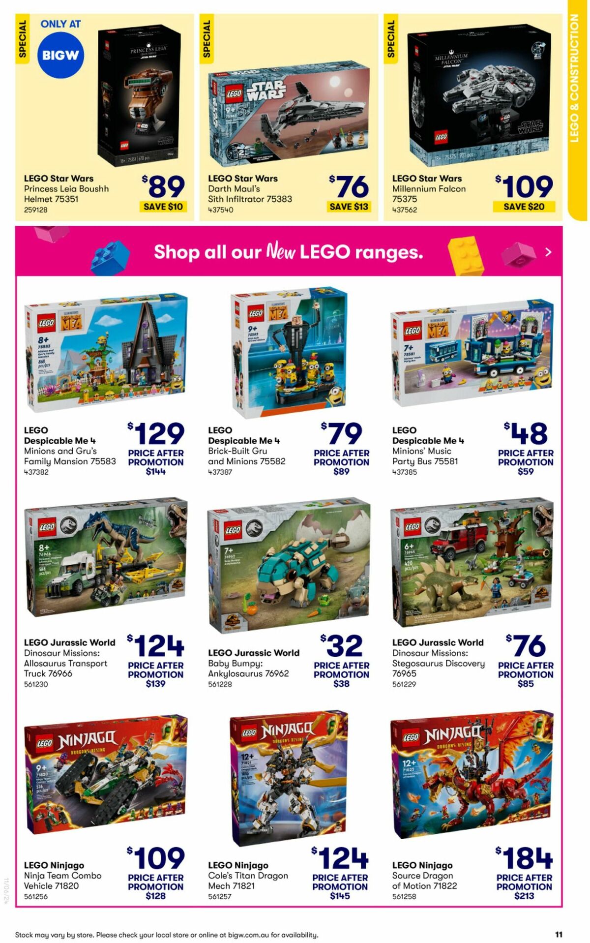 Big W Big Whopping Toy Sale Catalogues from 11 June