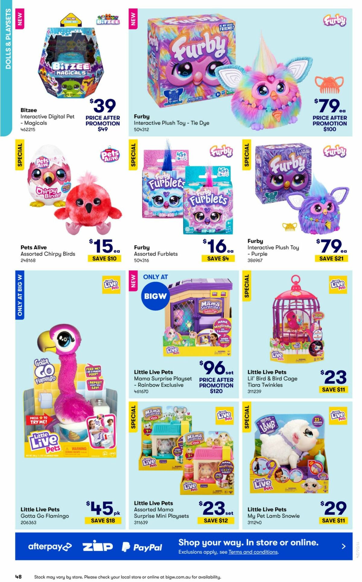 Big W Big Whopping Toy Sale Catalogues from 11 June