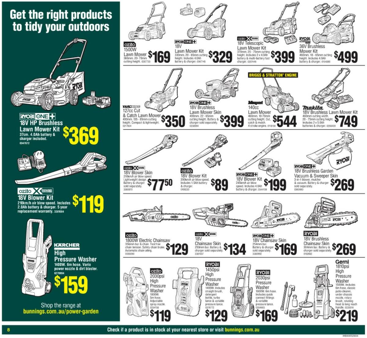 Bunnings Warehouse Catalogues from 7 September