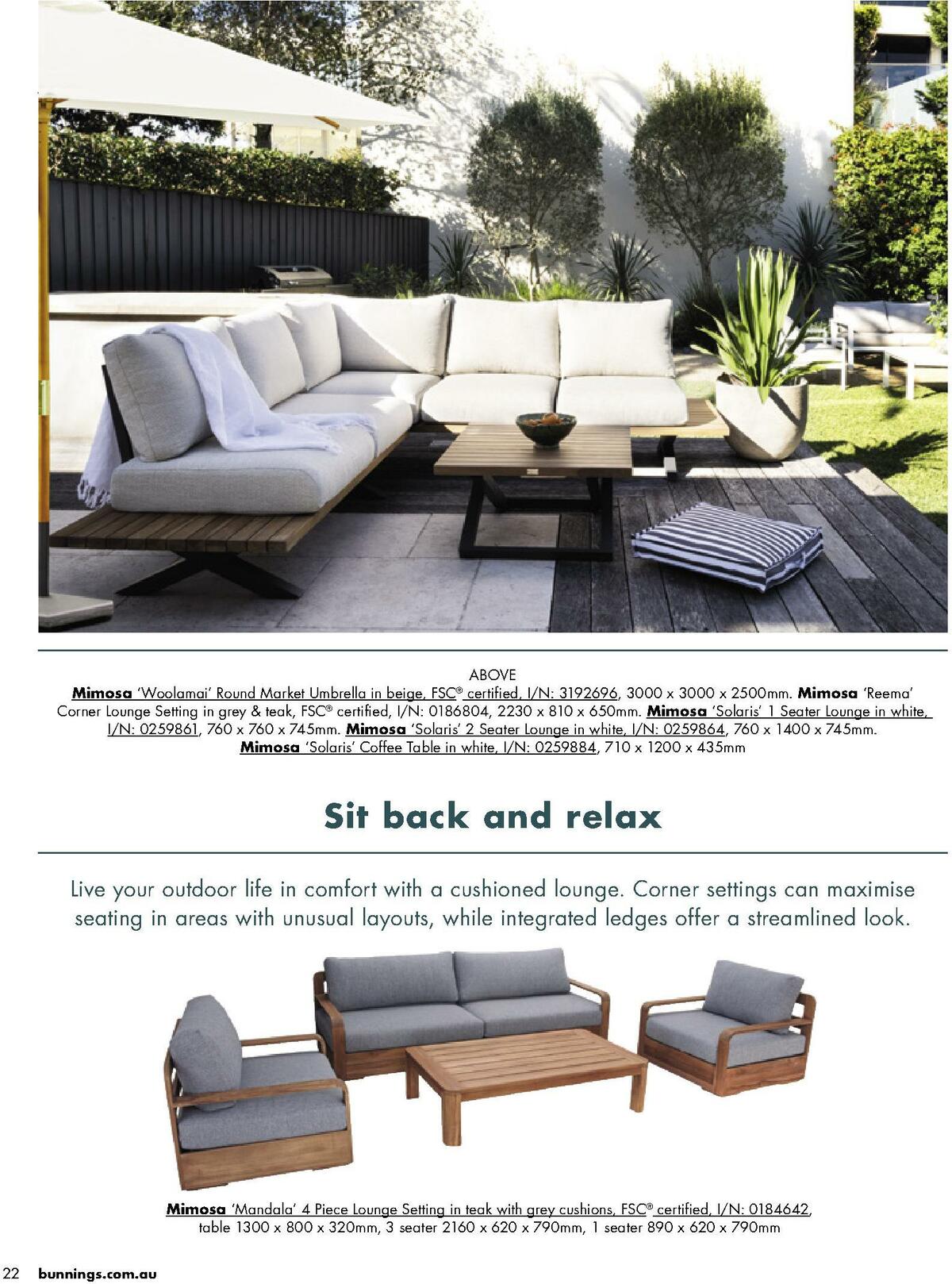 Bunnings Warehouse Outdoor Living Catalogues from 20 September