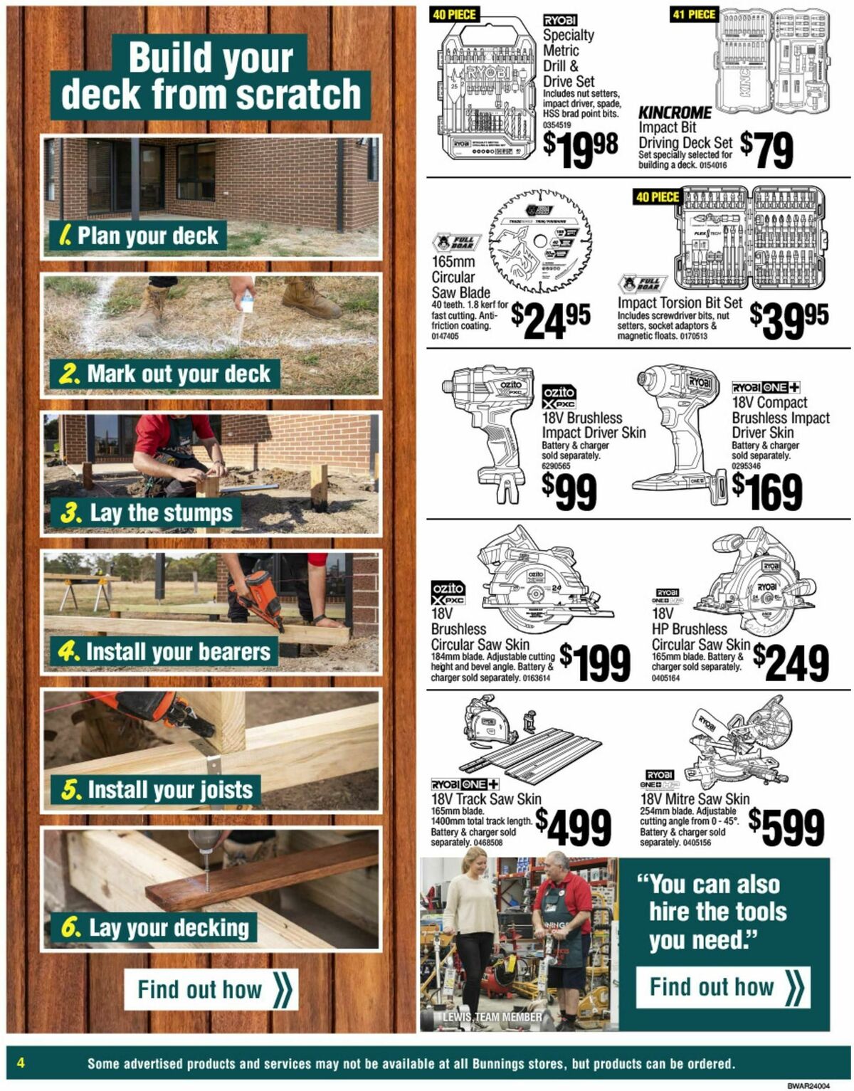 Bunnings Warehouse Catalogues from 17 October