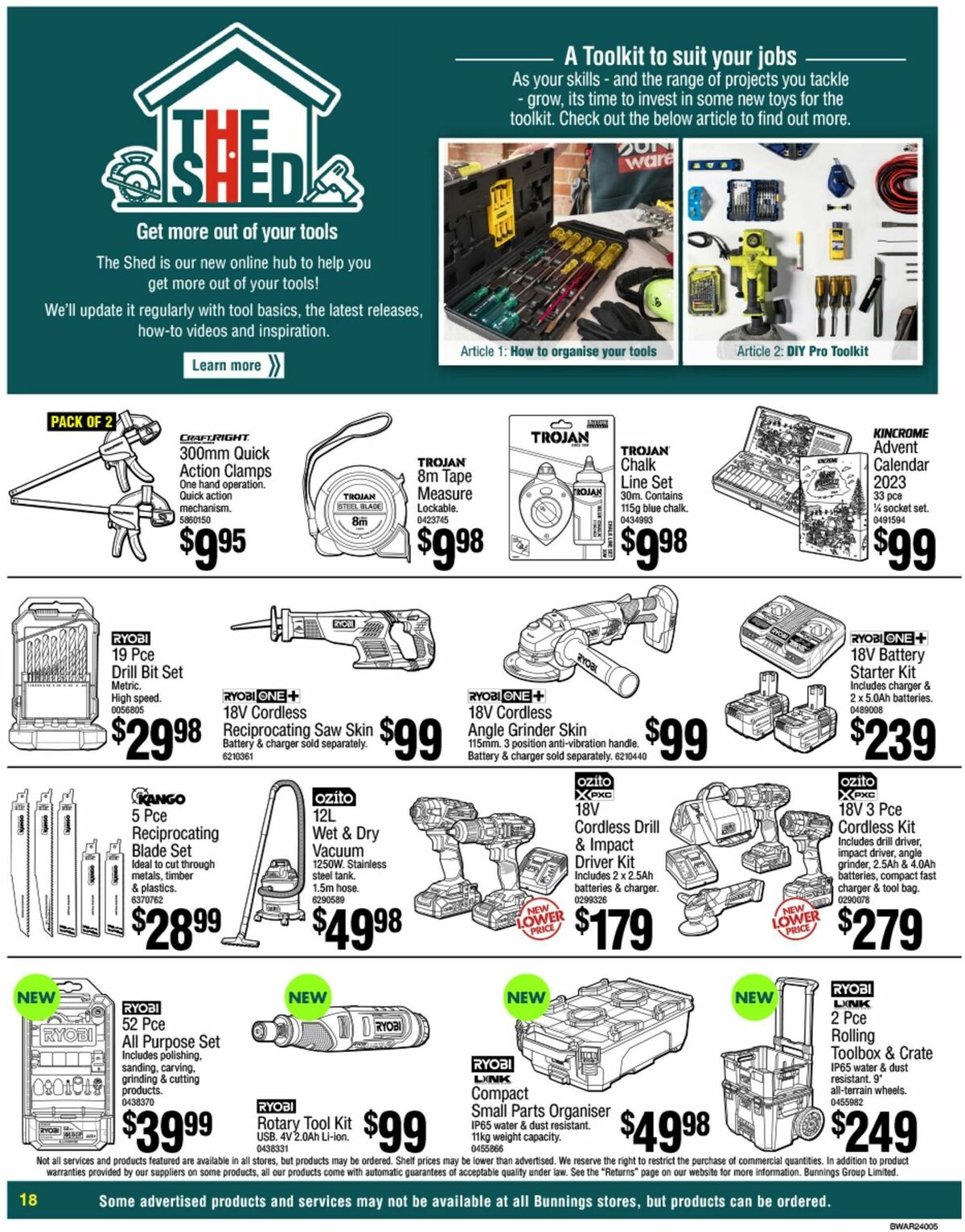 Bunnings Warehouse Catalogues from 31 October