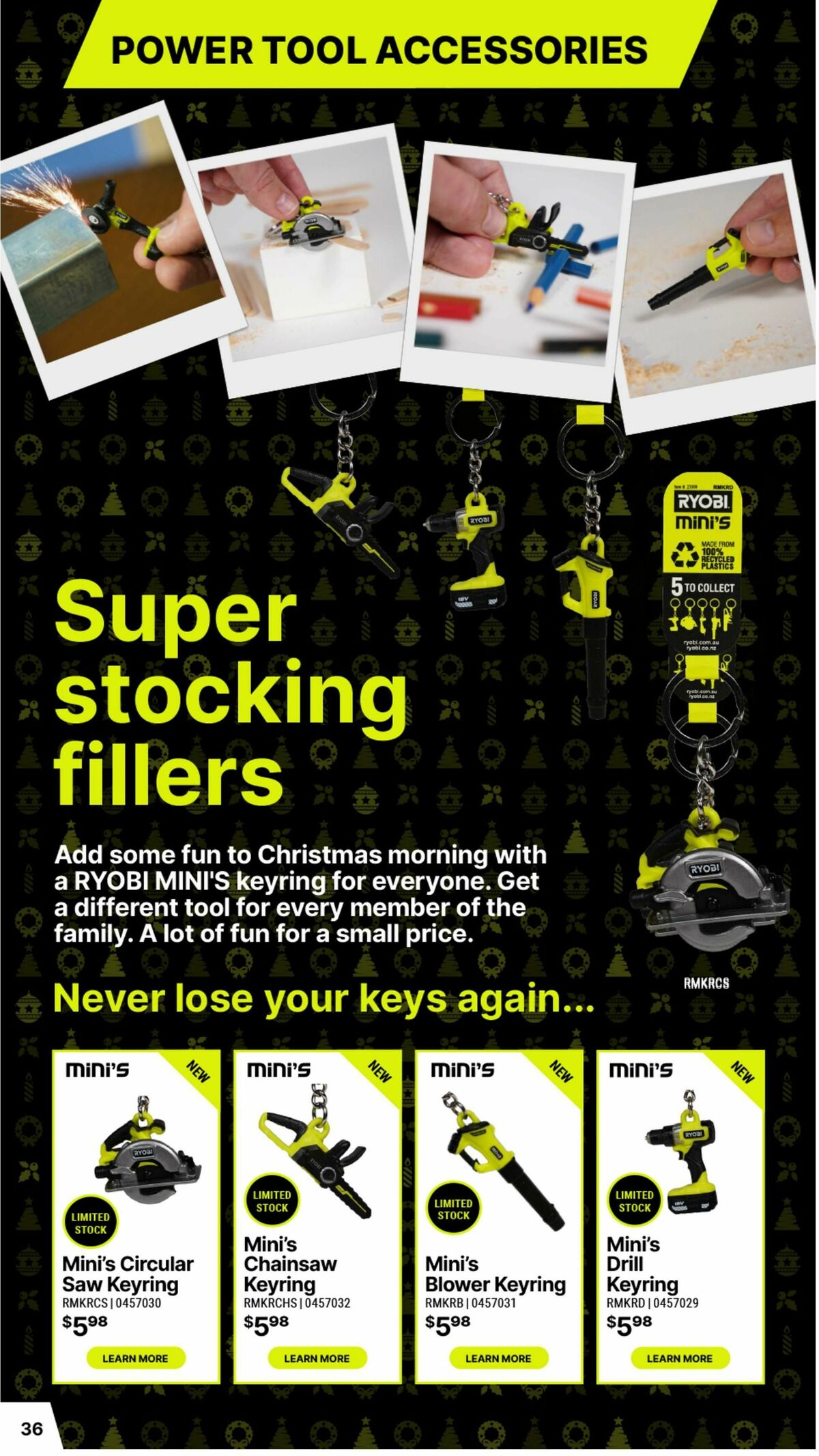 Bunnings Warehouse Christmas Made By Ryobi One+ Catalogues from 19 November