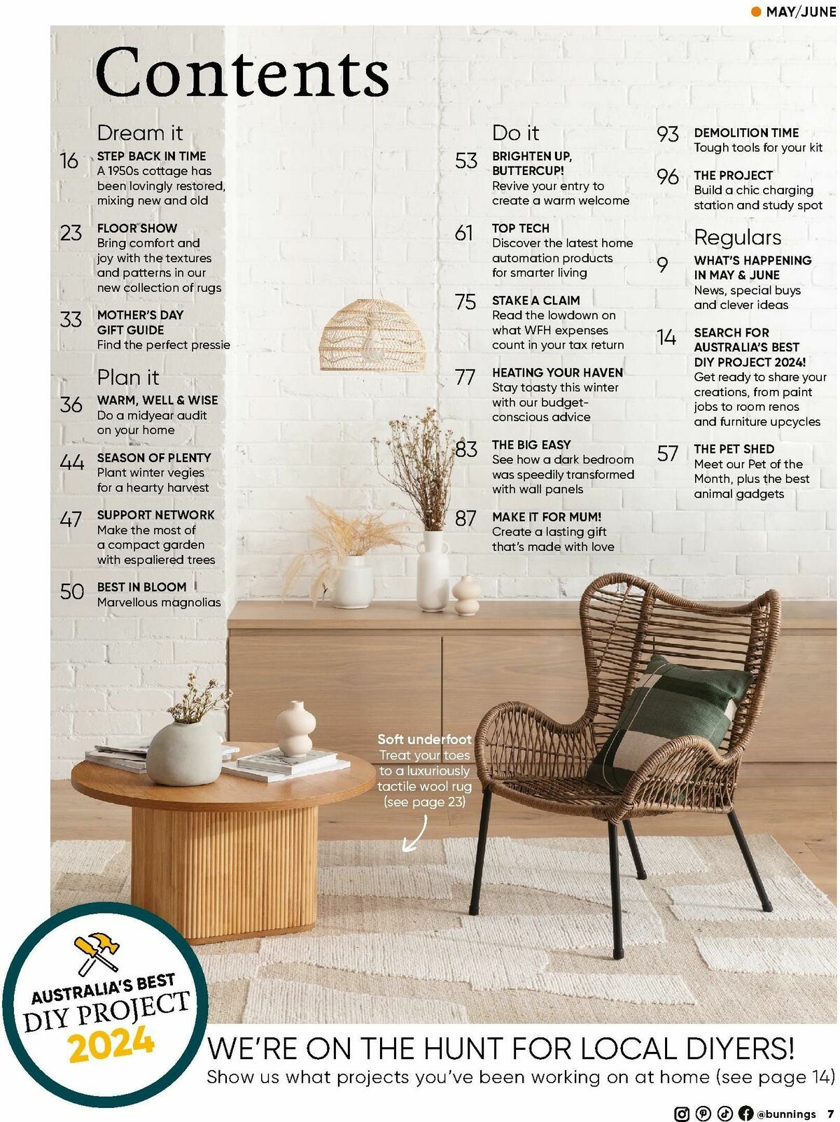 Bunnings Warehouse Magazine May/June Catalogues from 2 May