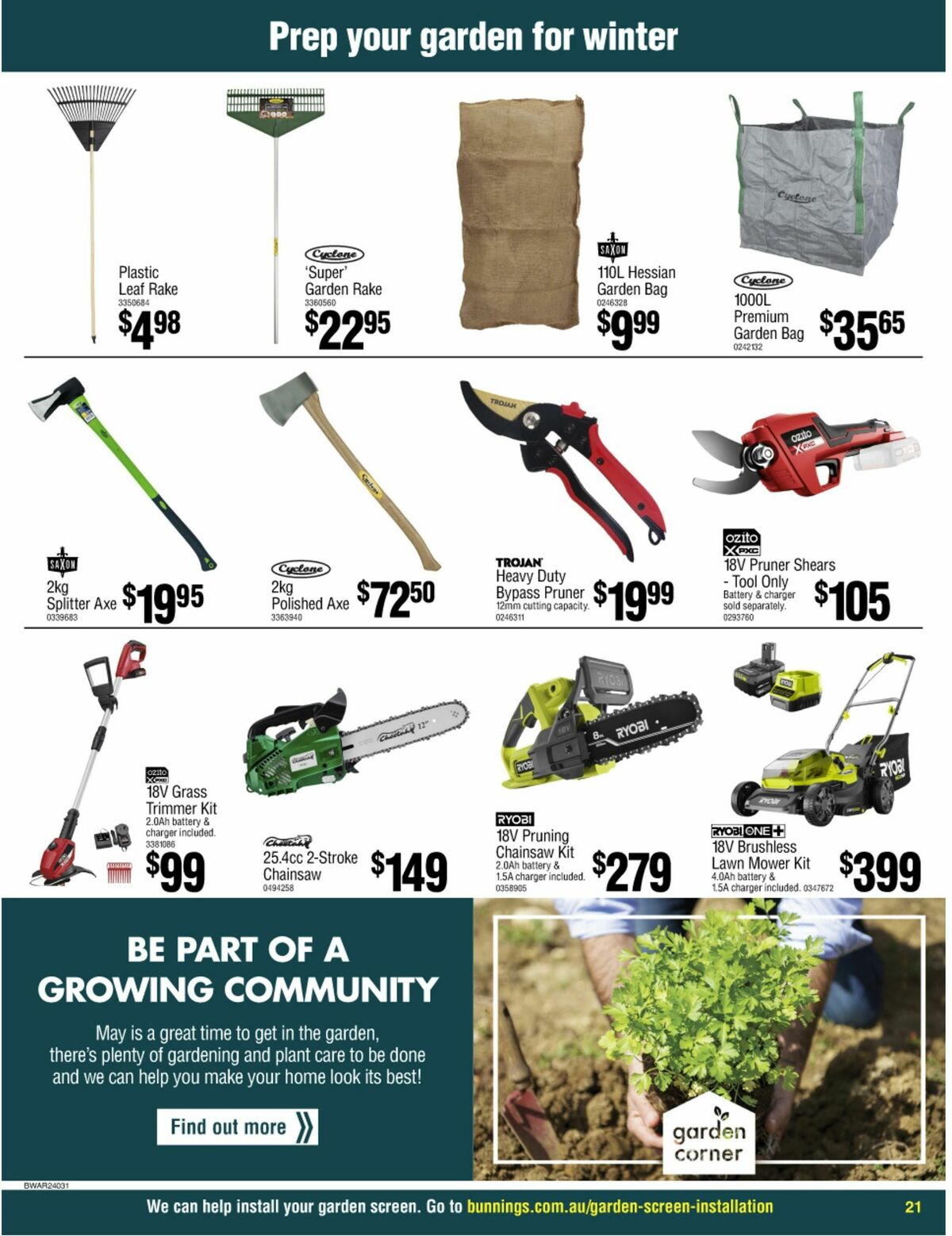 Bunnings Warehouse Catalogues from 22 May