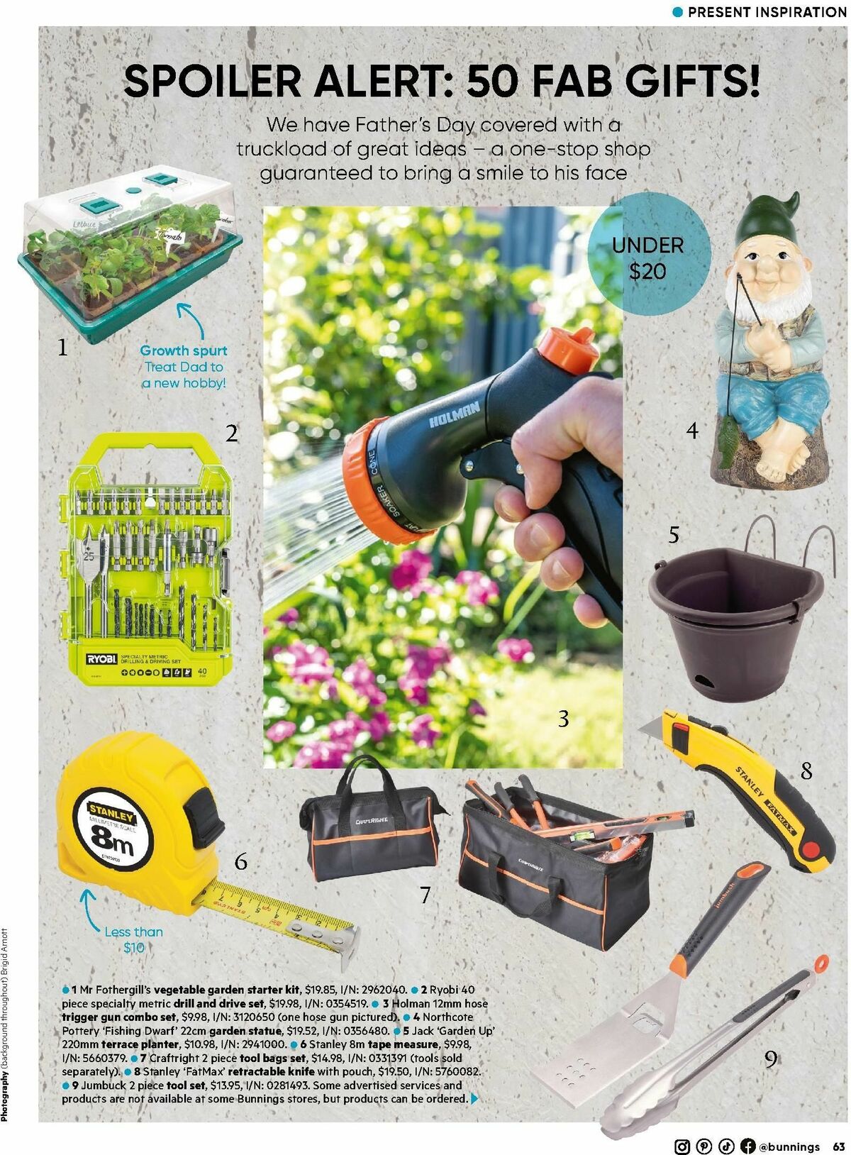 Bunnings Warehouse Magazine August Catalogues from 1 August