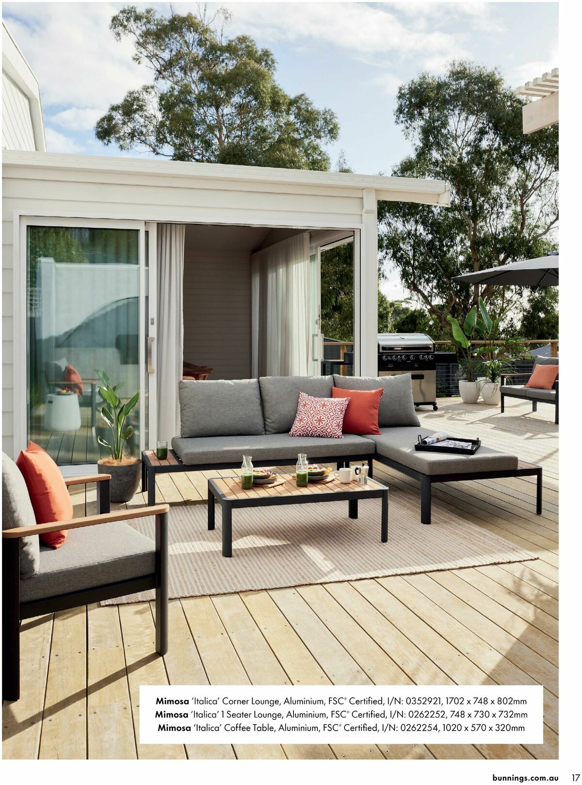 Bunnings Warehouse Outdoor Living Range Book Catalogues from 3 September