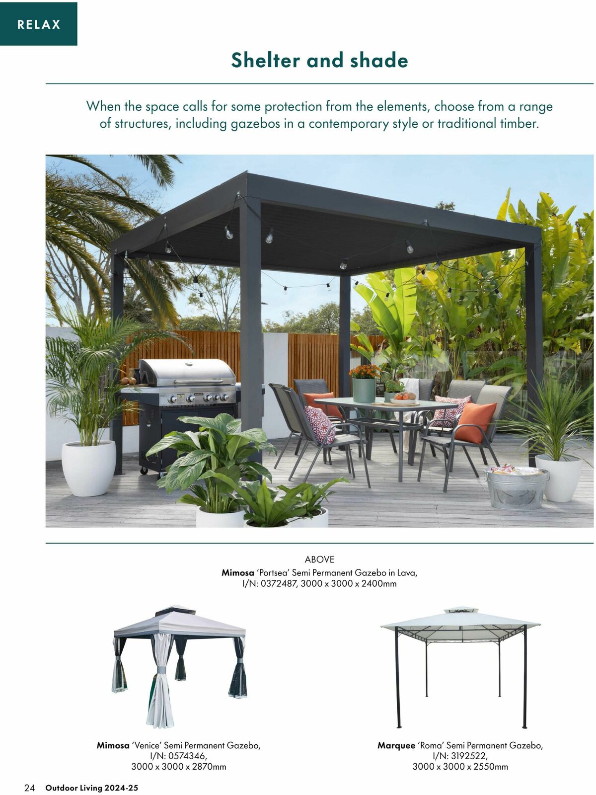 Bunnings Warehouse Outdoor Living Range Book Catalogues from 3 September