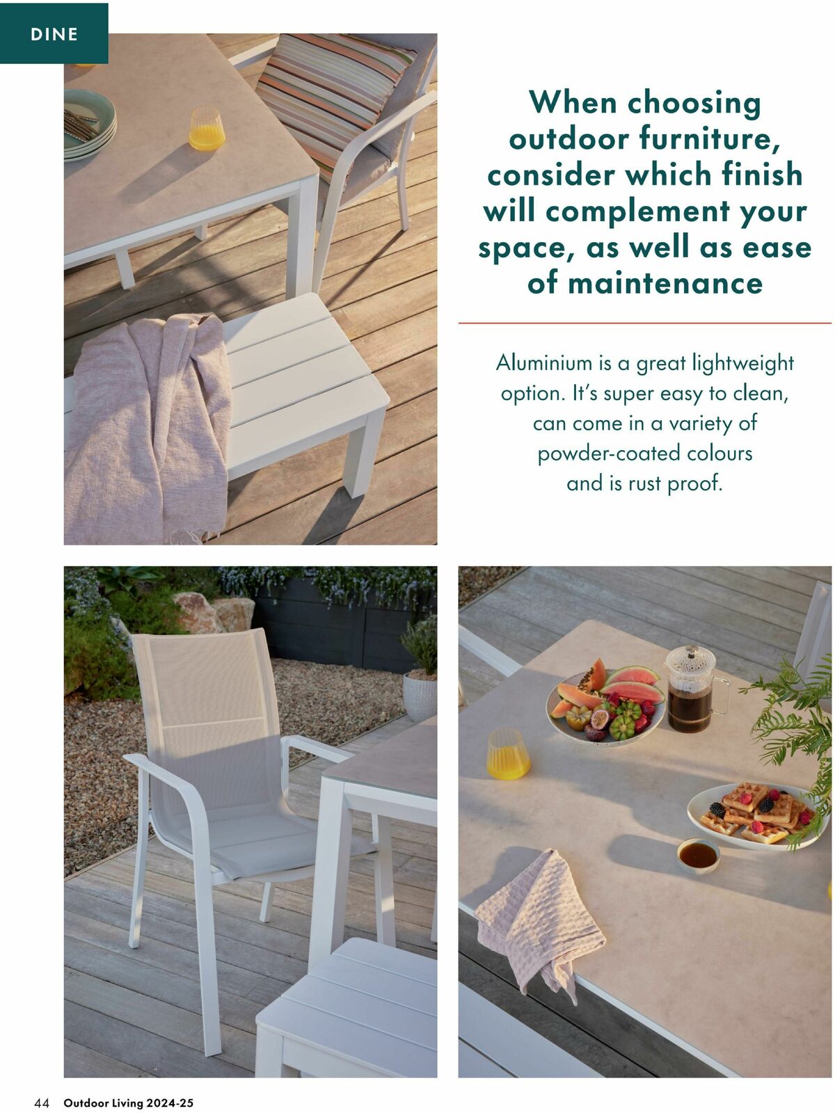 Bunnings Warehouse Outdoor Living Range Book Catalogues from 3 September