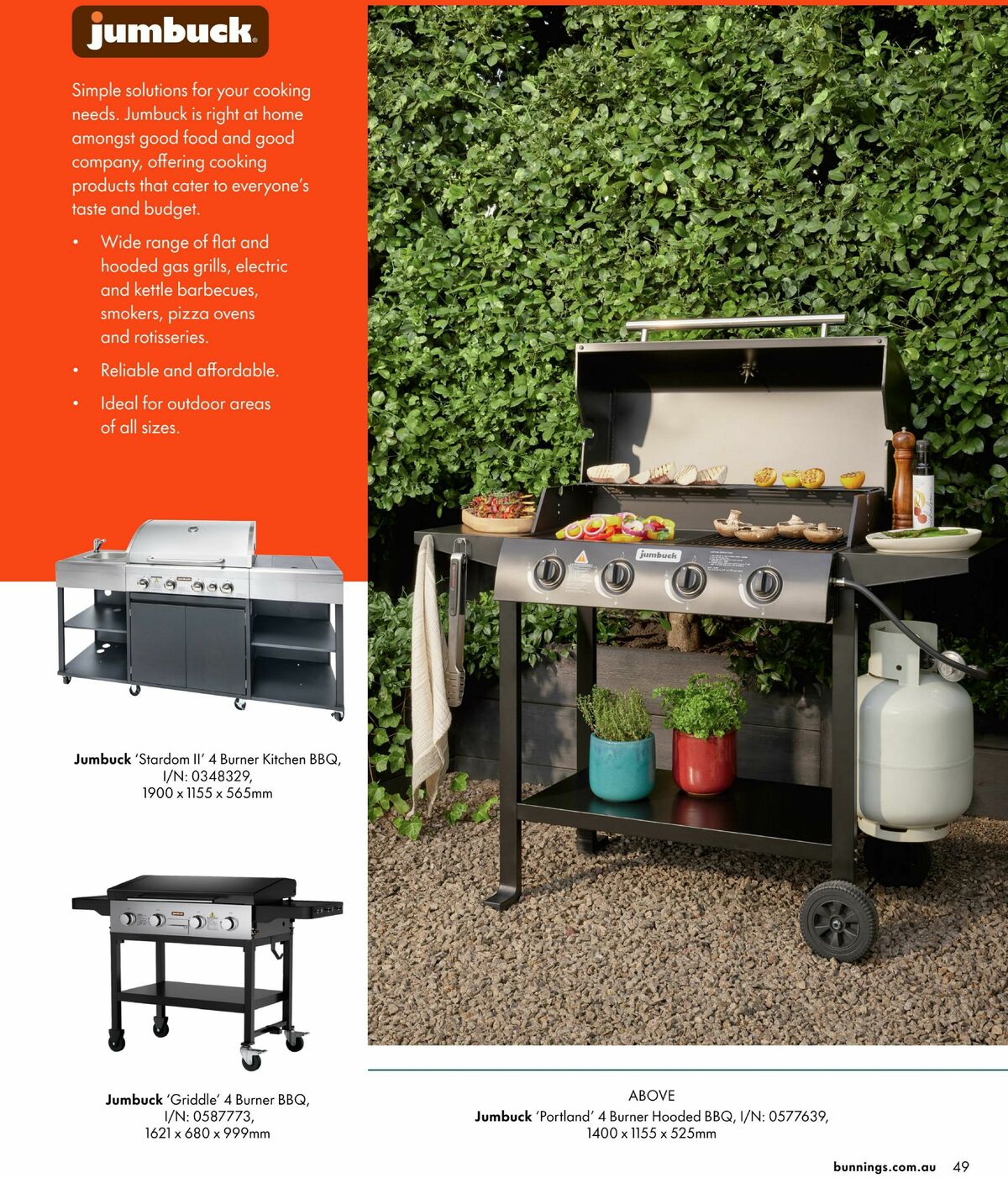 Bunnings Warehouse Outdoor Living Range Book Catalogues from 3 September