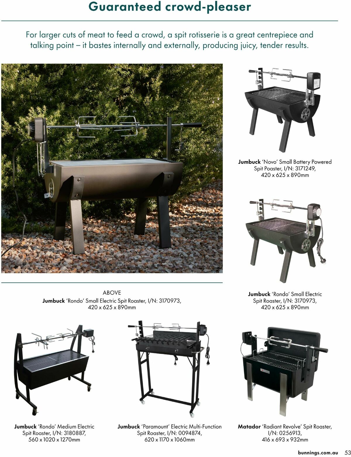 Bunnings Warehouse Outdoor Living Range Book Catalogues from 3 September