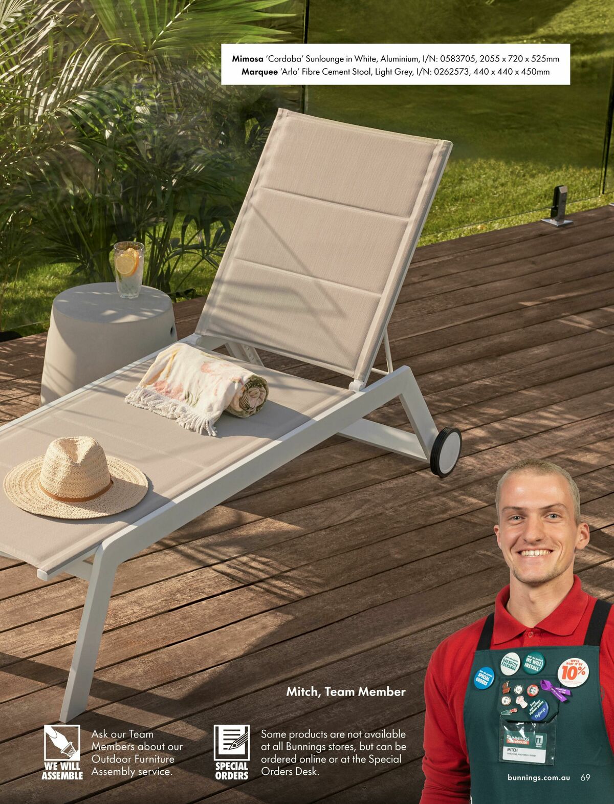 Bunnings Warehouse Outdoor Living Range Book Catalogues from 3 September