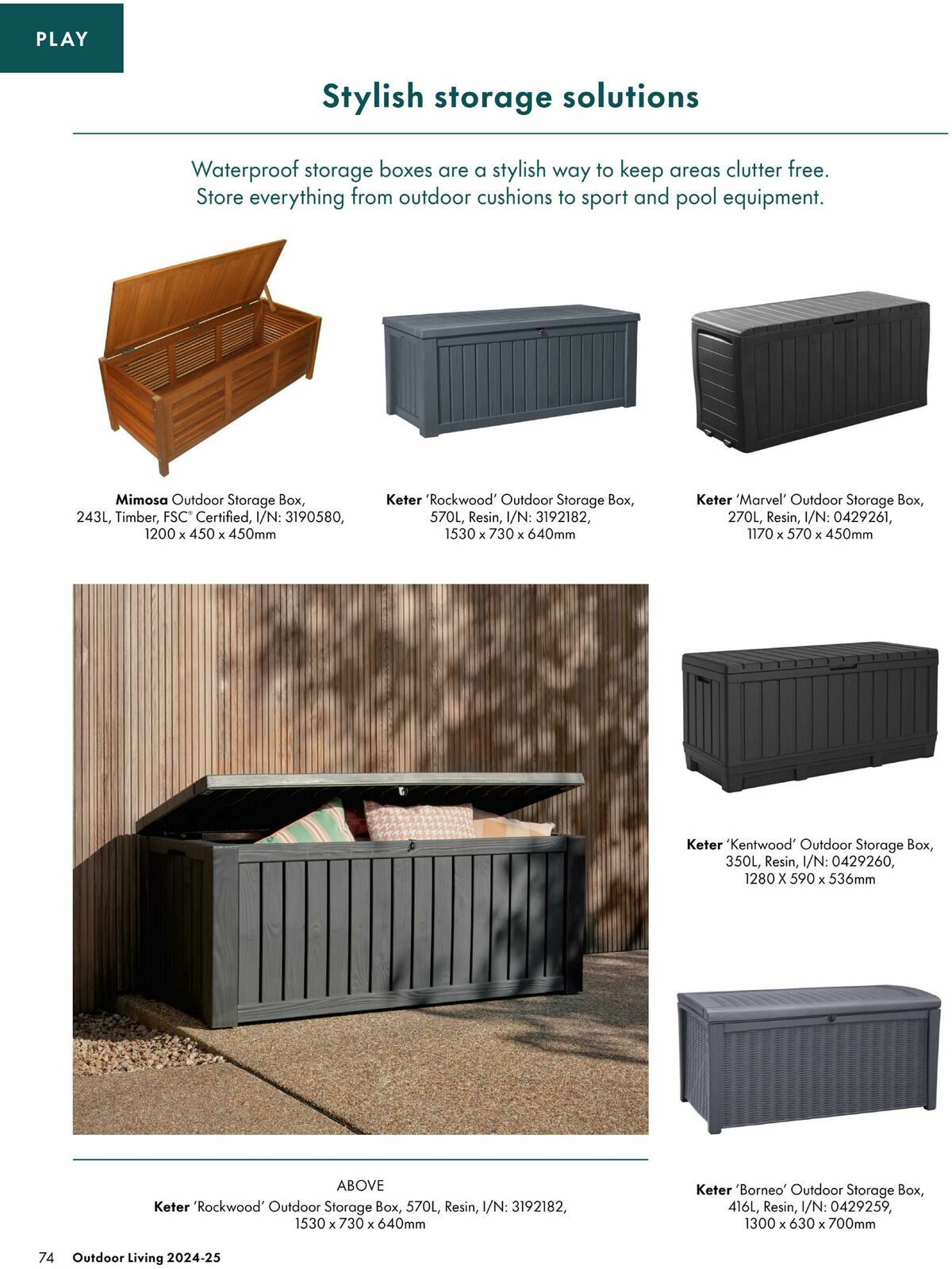 Bunnings Warehouse Outdoor Living Range Book Catalogues from 3 September