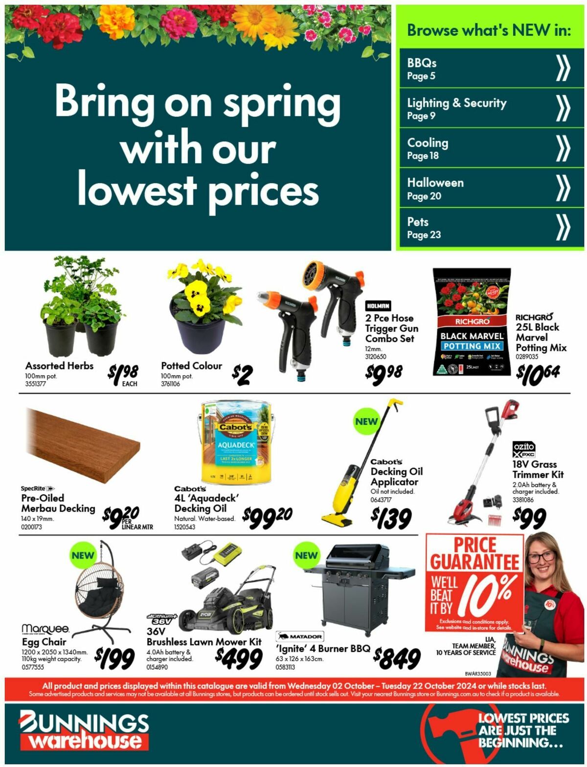 Bunnings Warehouse Catalogues from 2 October