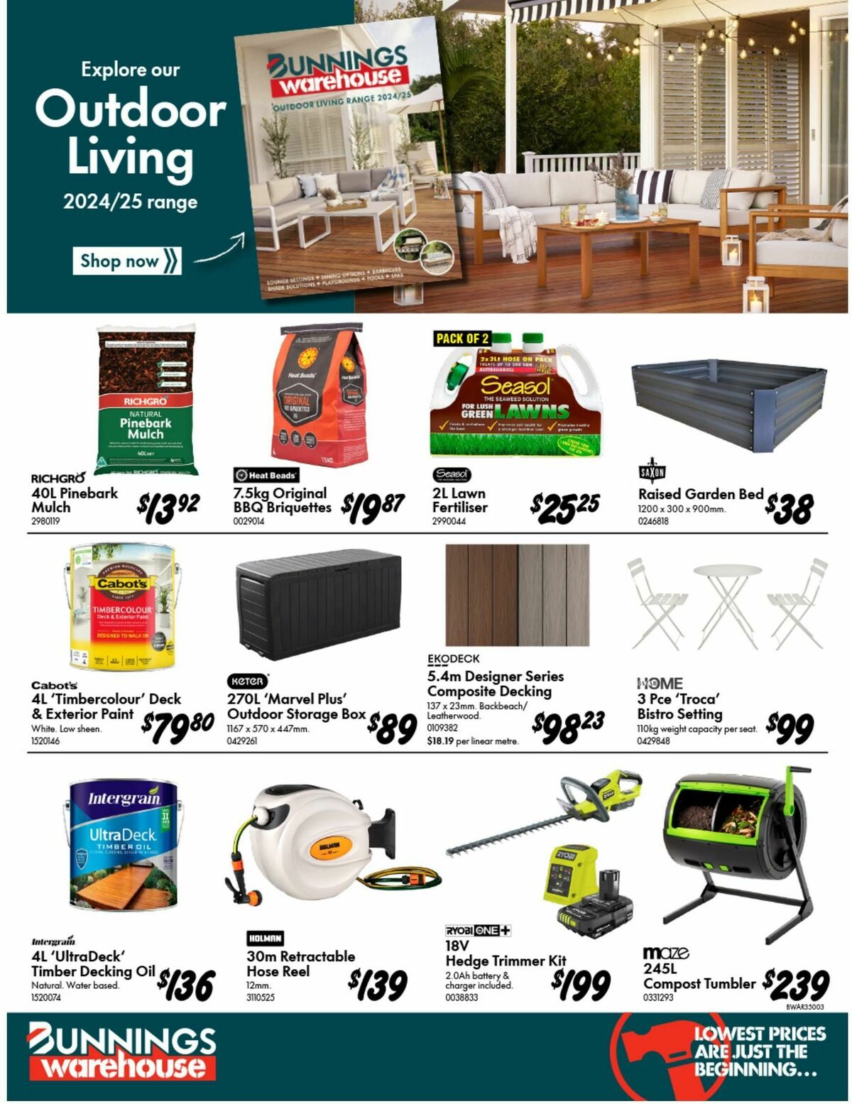 Bunnings Warehouse Catalogues from 2 October