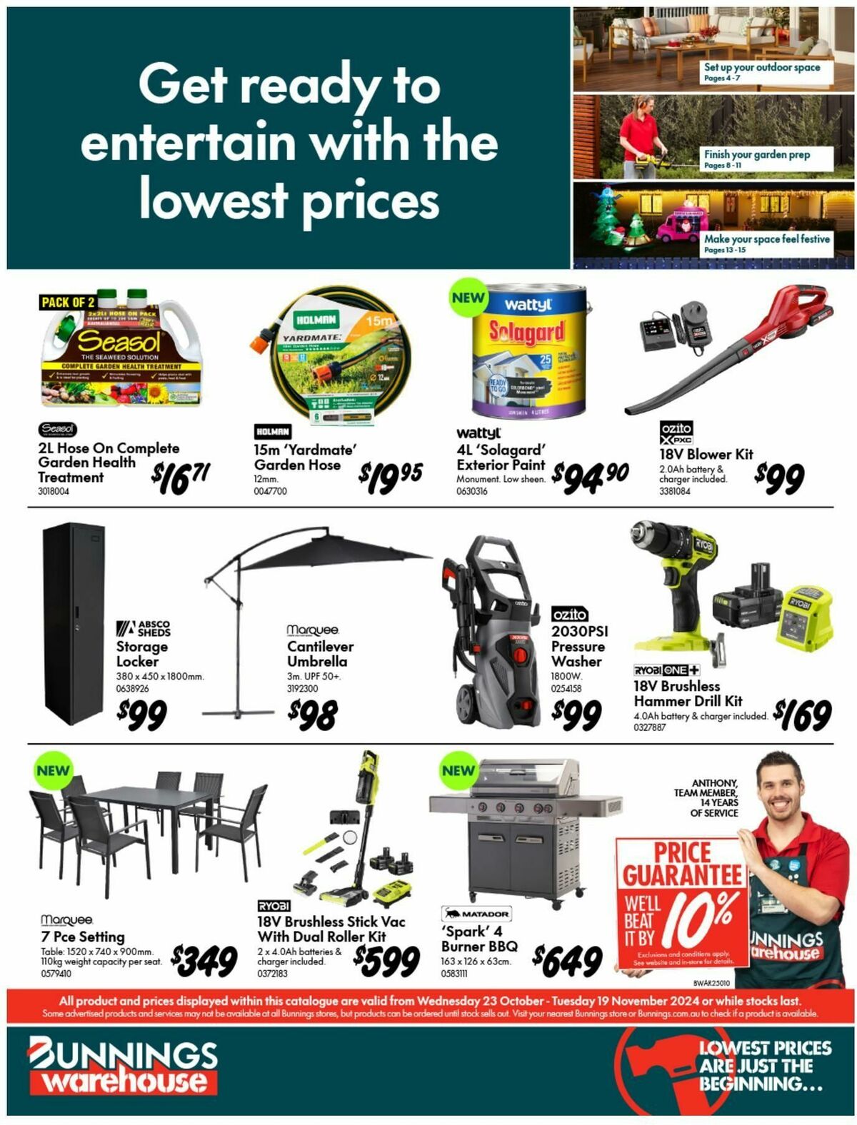 Bunnings Warehouse Catalogues from 23 October