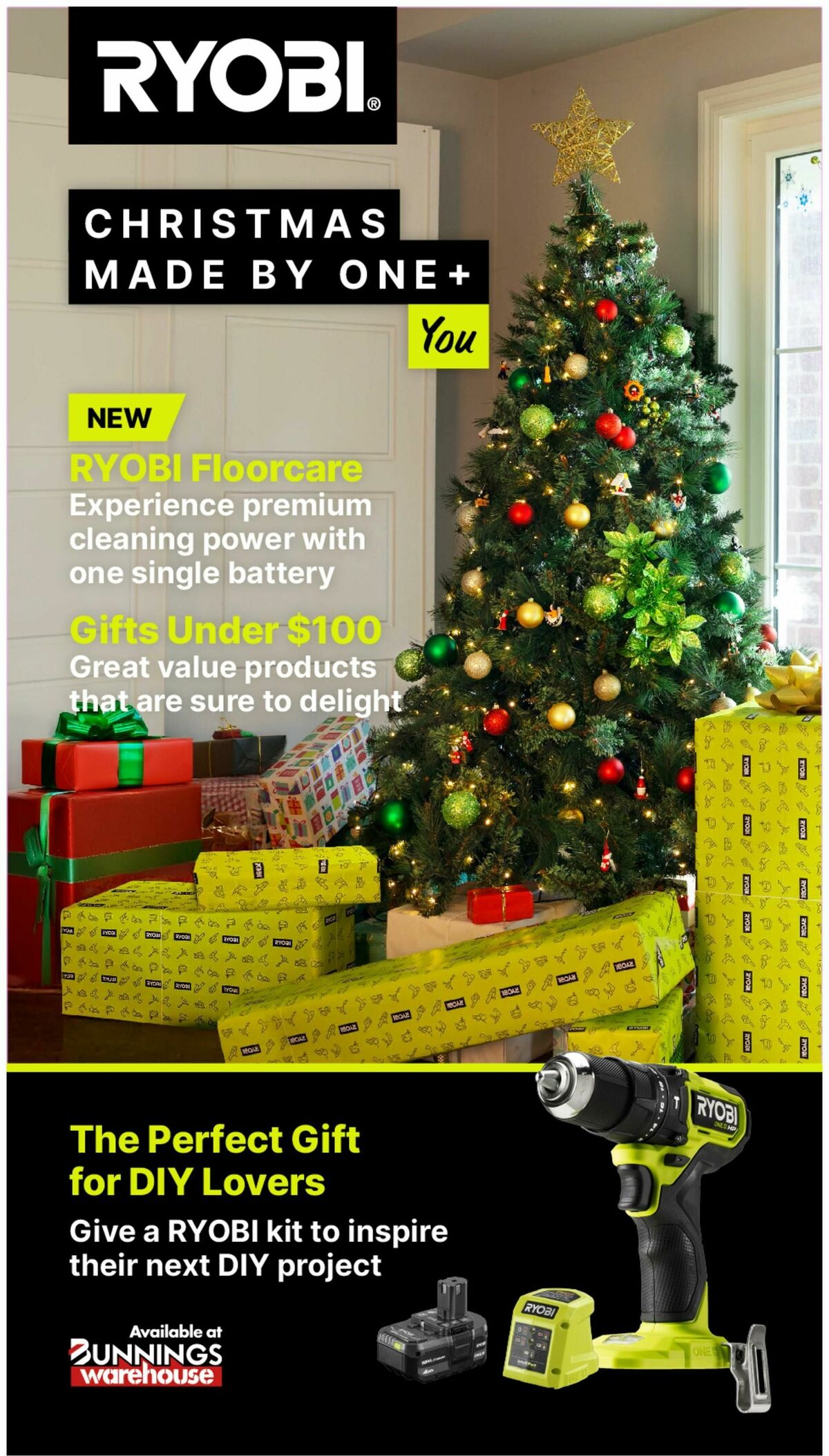 Bunnings Warehouse RYOBI Christmas Catalogue Catalogues from 17 November