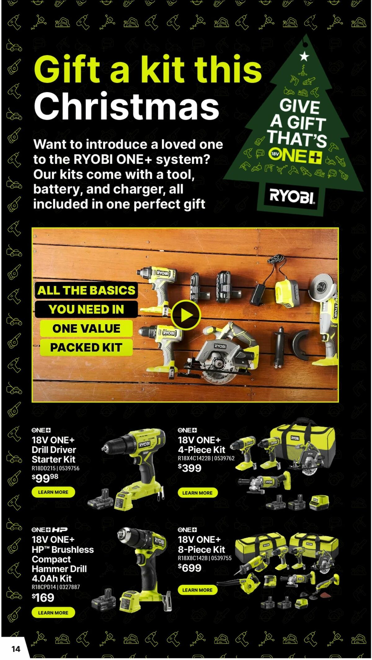 Bunnings Warehouse RYOBI Christmas Catalogue Catalogues from 17 November