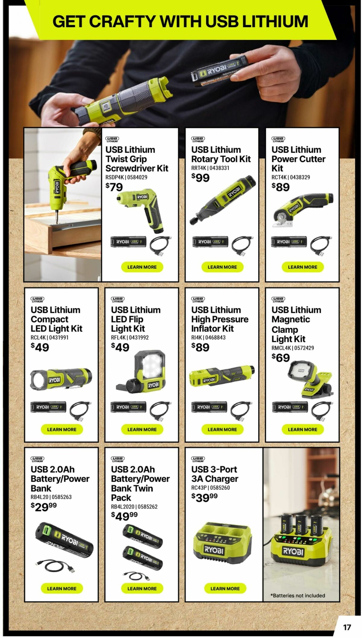 Bunnings Warehouse RYOBI Christmas Catalogue Catalogues from 17 November