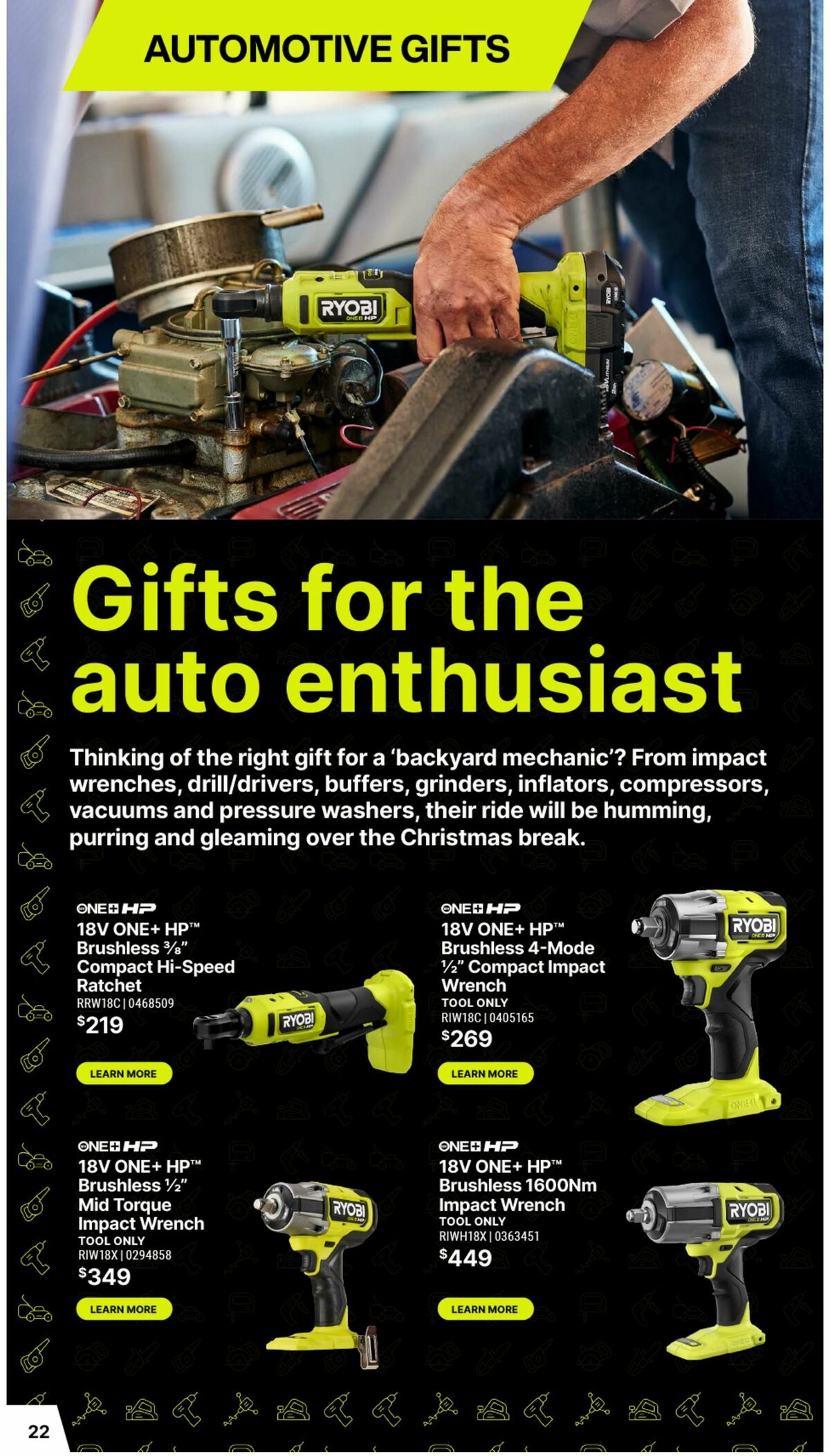 Bunnings Warehouse RYOBI Christmas Catalogue Catalogues from 17 November