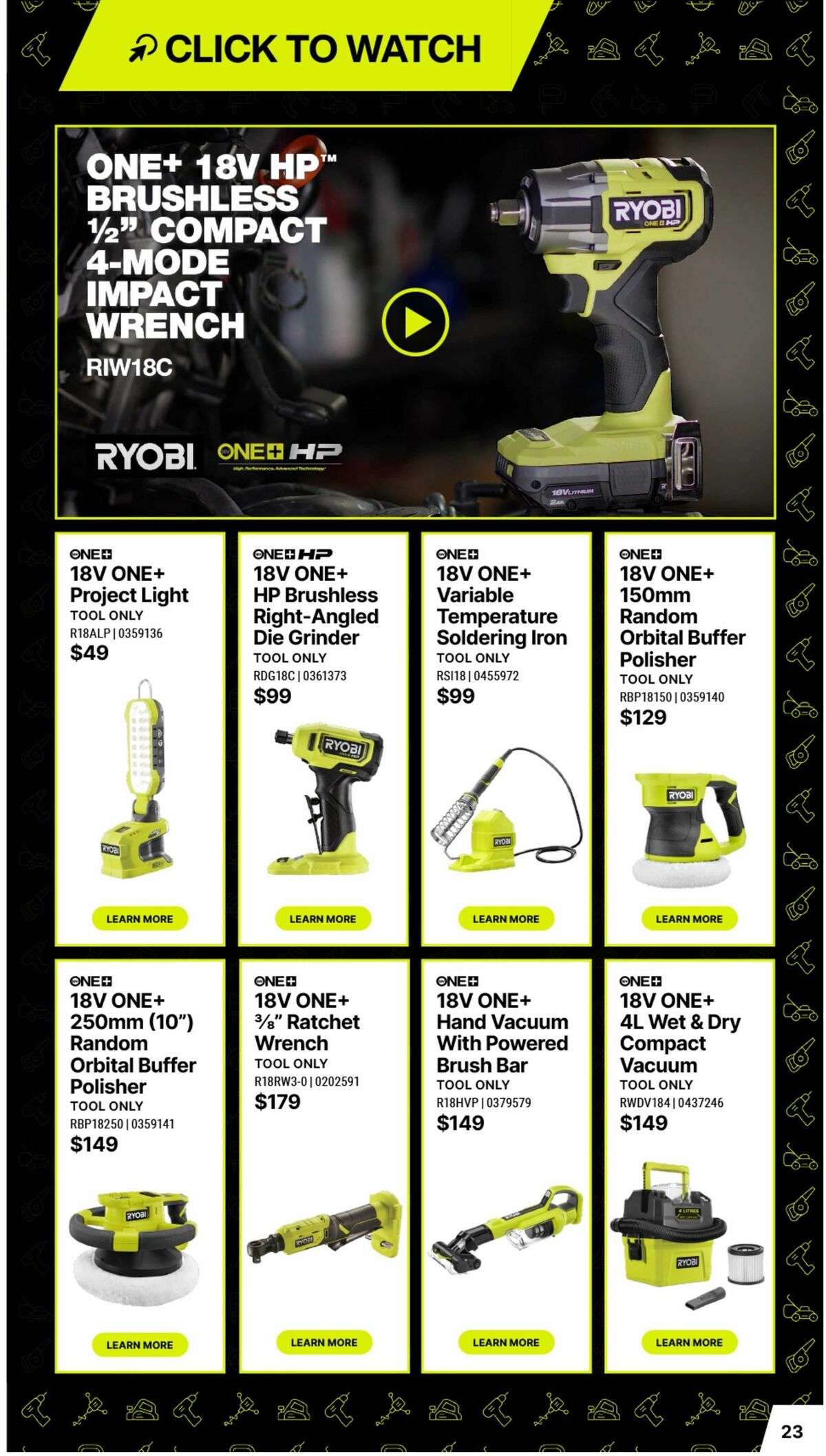 Bunnings Warehouse RYOBI Christmas Catalogue Catalogues from 17 November