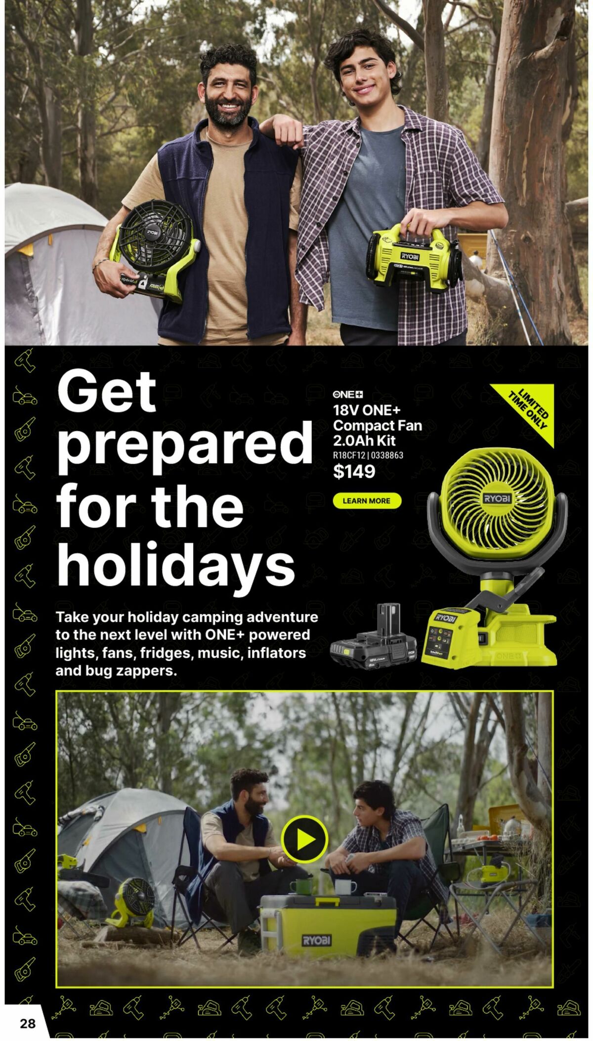 Bunnings Warehouse RYOBI Christmas Catalogue Catalogues from 17 November