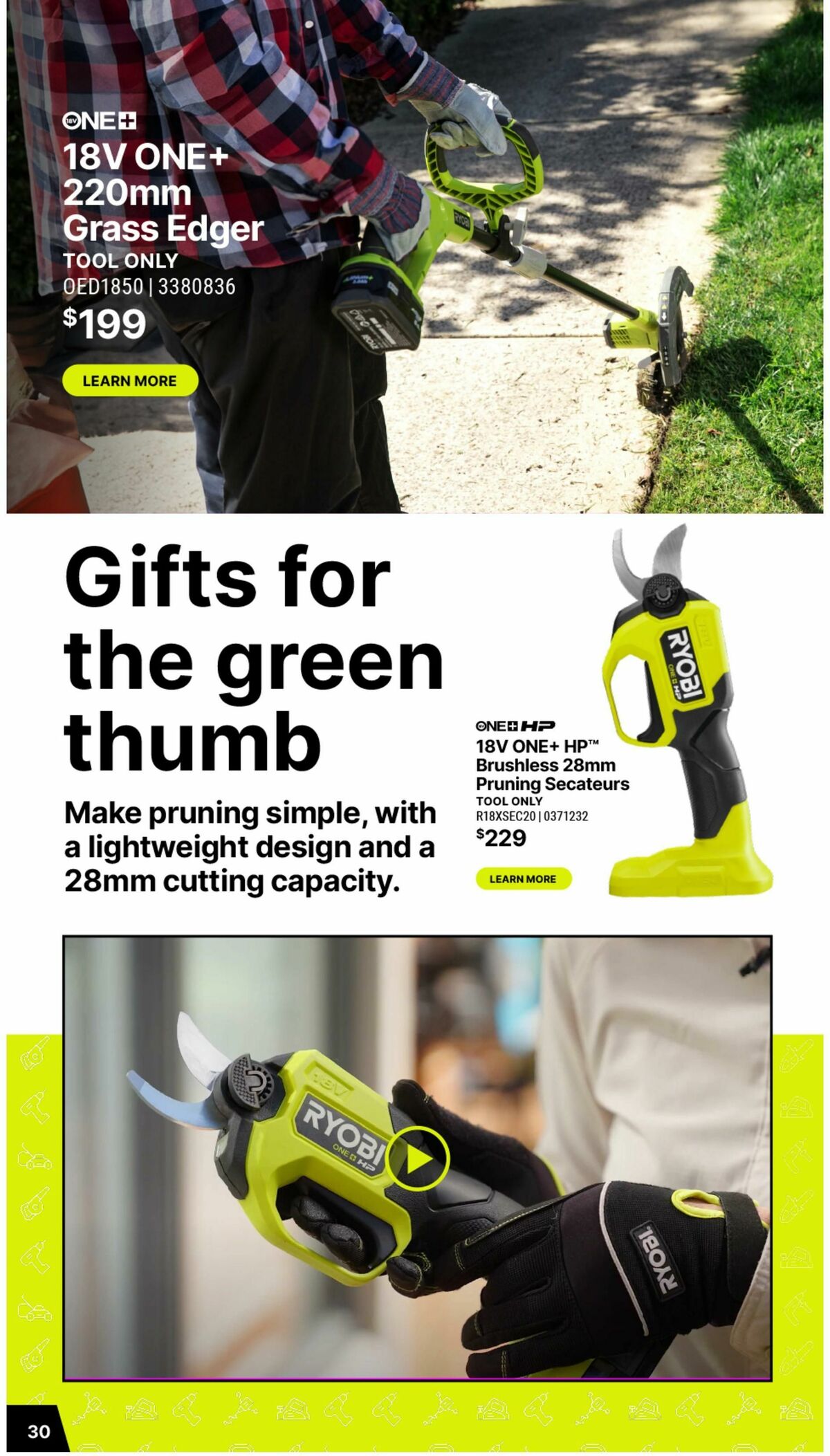 Bunnings Warehouse RYOBI Christmas Catalogue Catalogues from 17 November