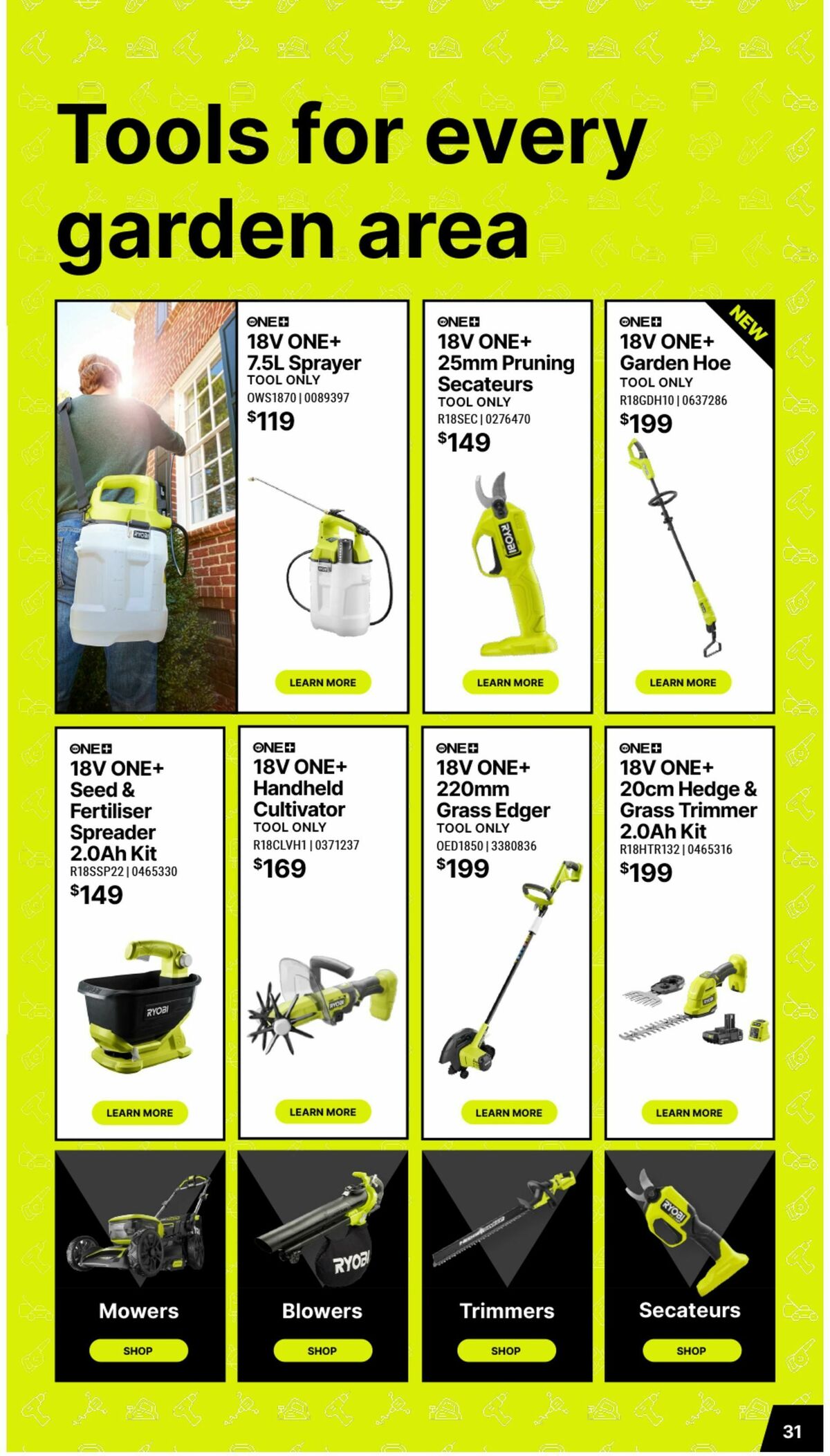 Bunnings Warehouse RYOBI Christmas Catalogue Catalogues from 17 November