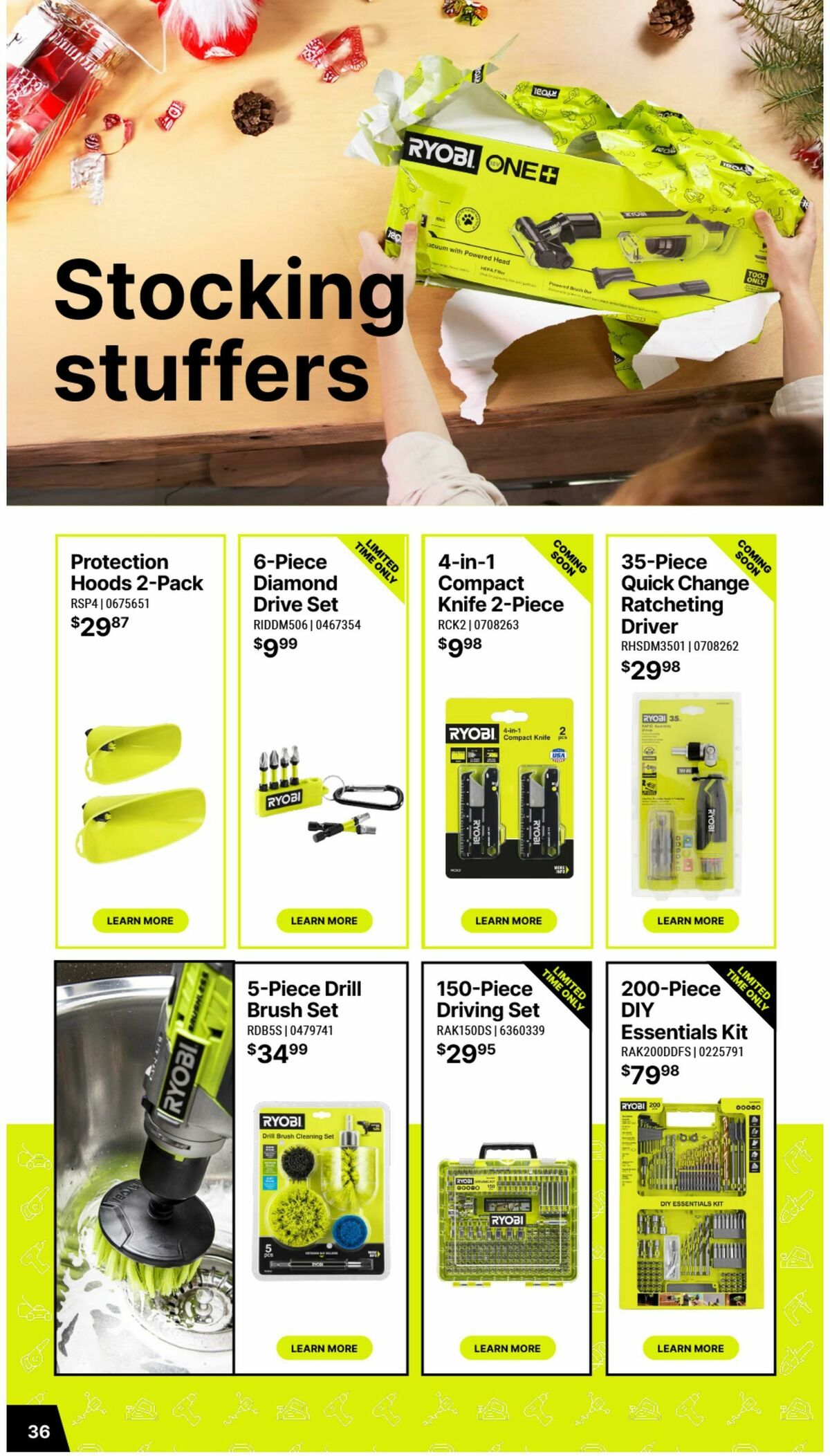 Bunnings Warehouse RYOBI Christmas Catalogue Catalogues from 17 November