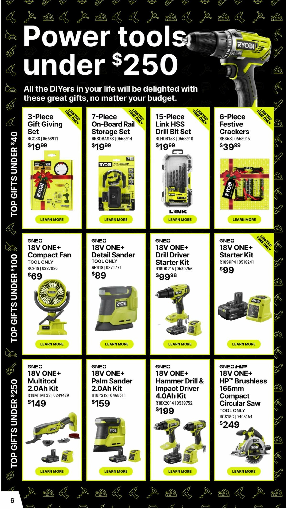 Bunnings Warehouse RYOBI Christmas Catalogue Catalogues from 17 November