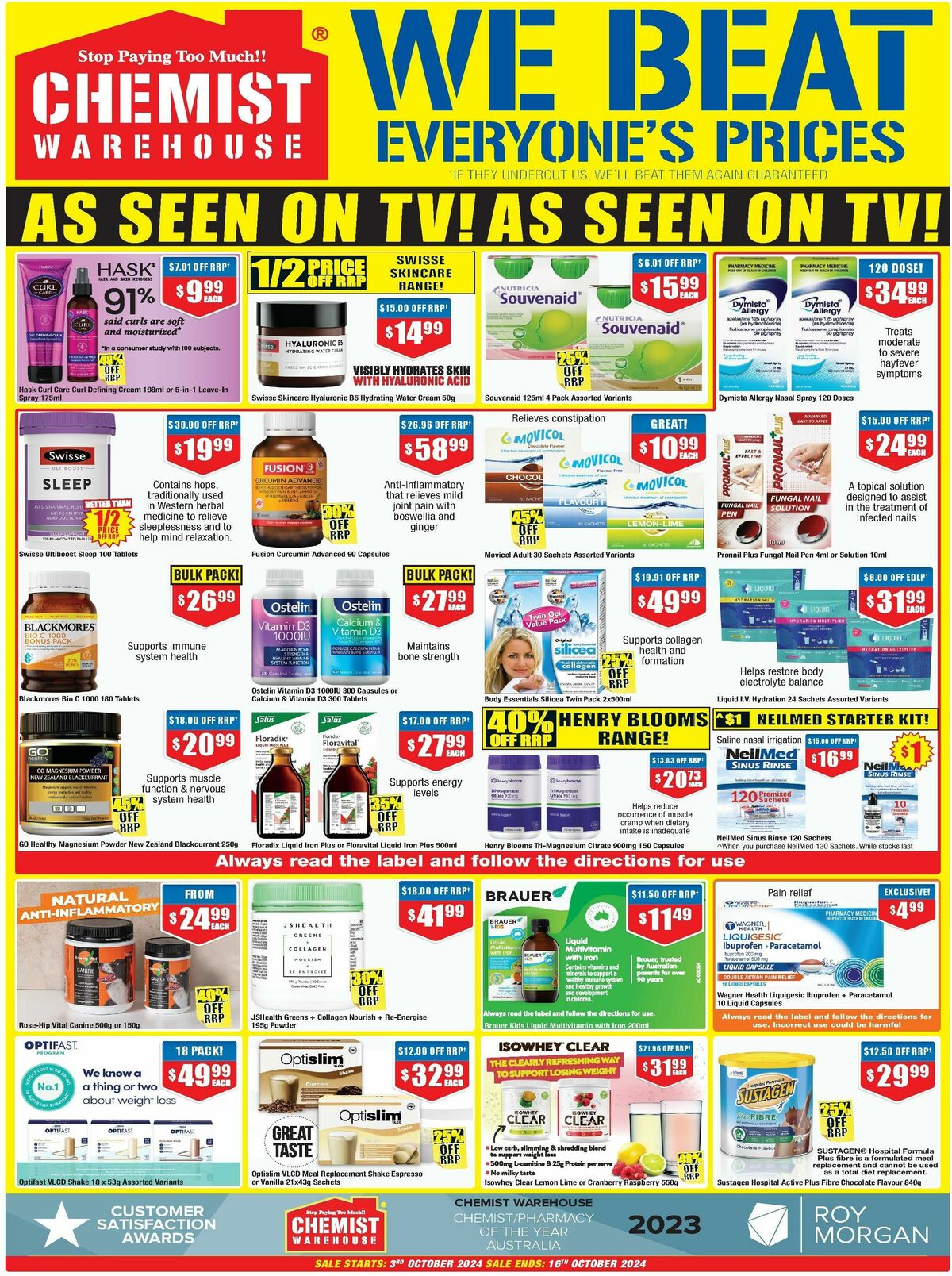 Chemist Warehouse Catalogues from 3 October