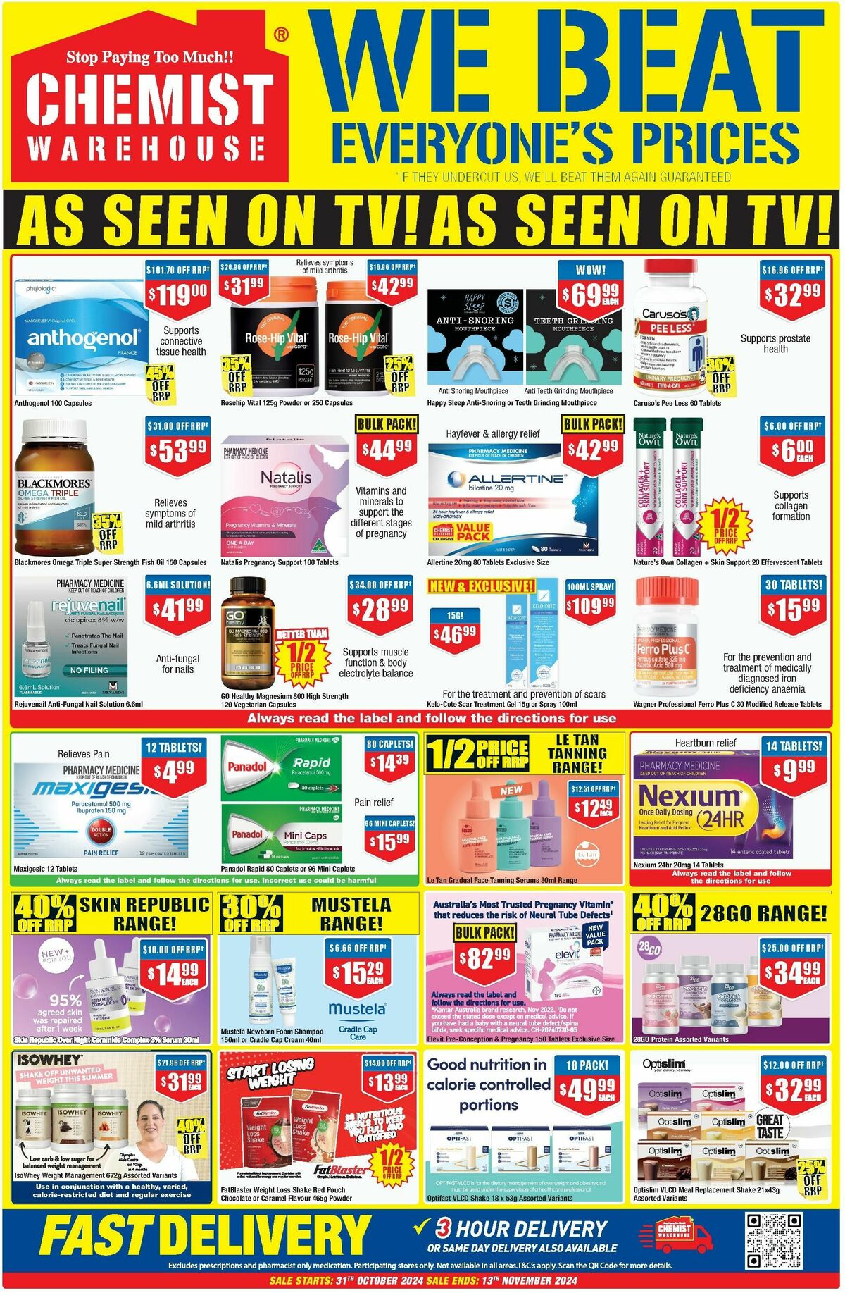 Chemist Warehouse Catalogues from 31 October