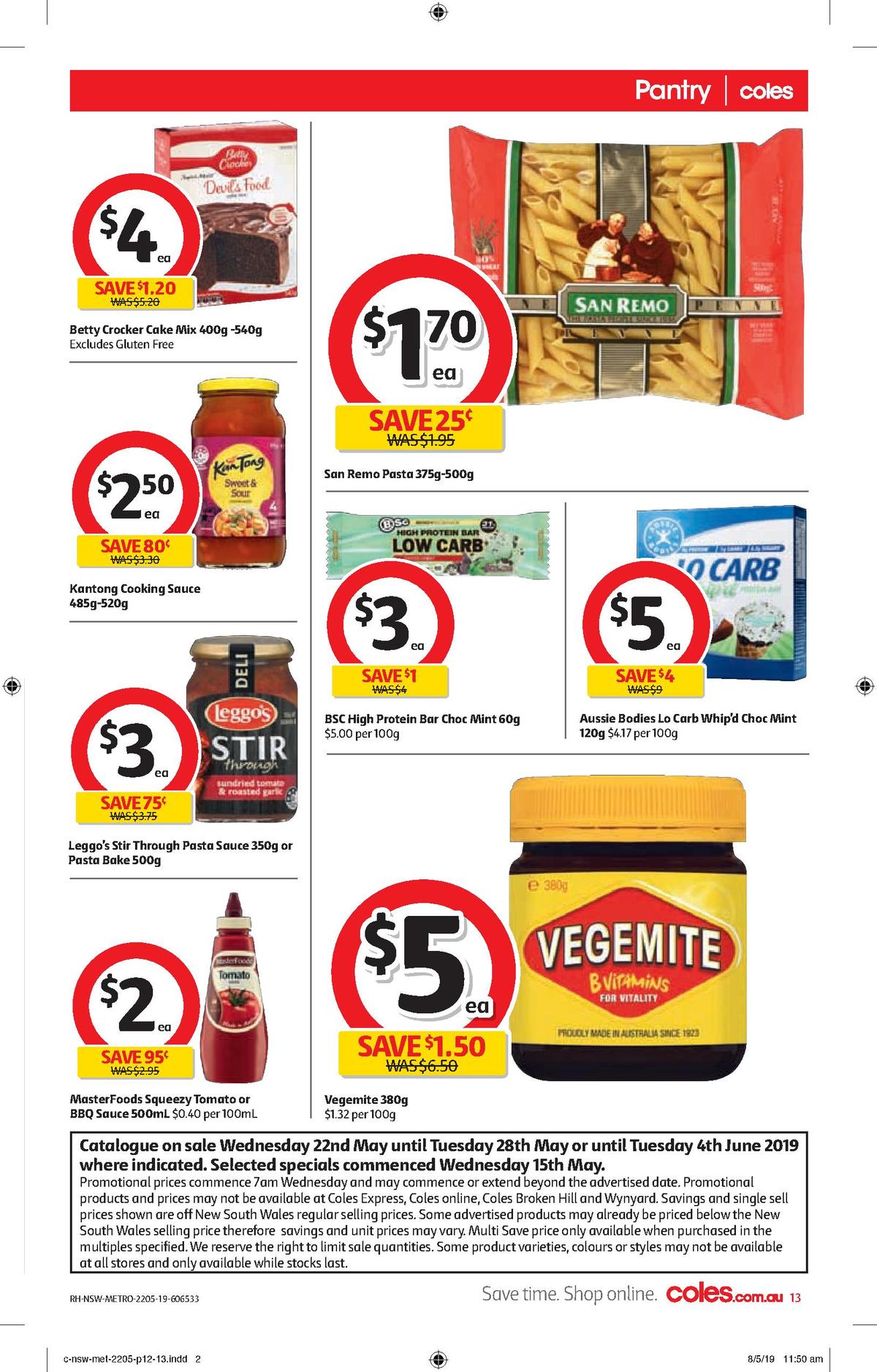 Coles Catalogues from 22 May