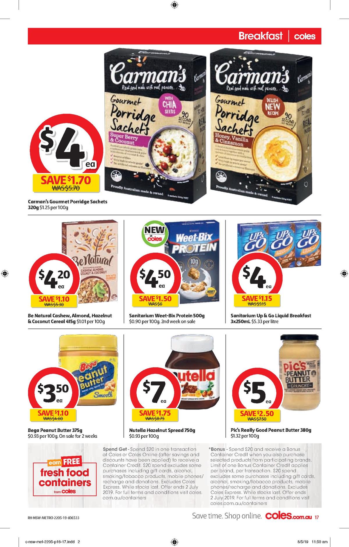 Coles Catalogues from 22 May